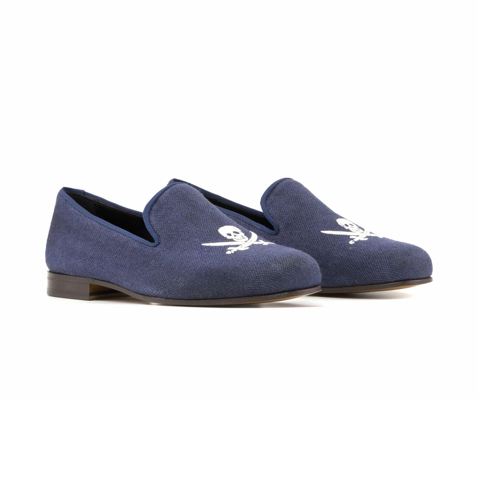 Embroidered Albert Slippers SARK - Milanese Leather