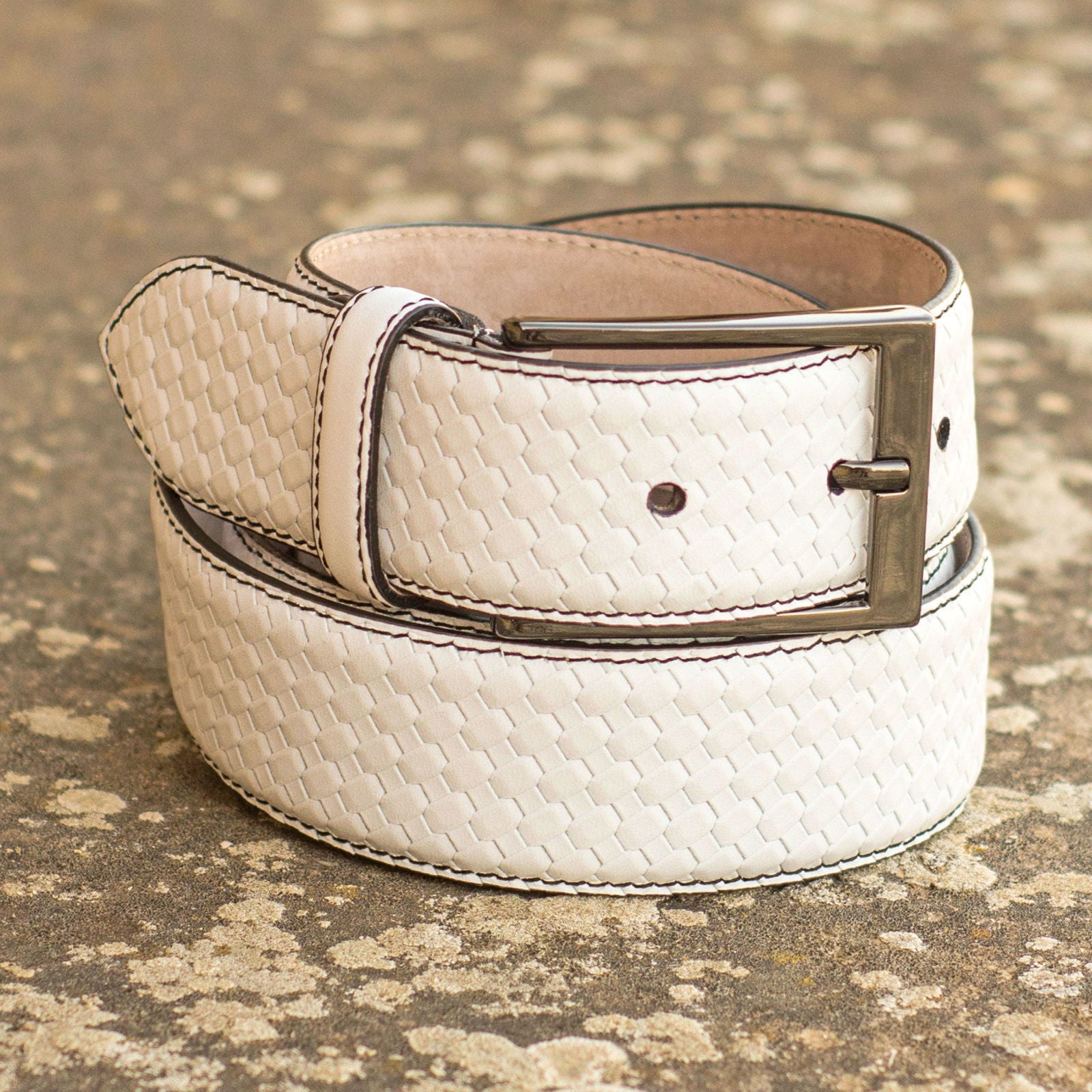 Hamptons Belt WEAVER - Milanese Leather