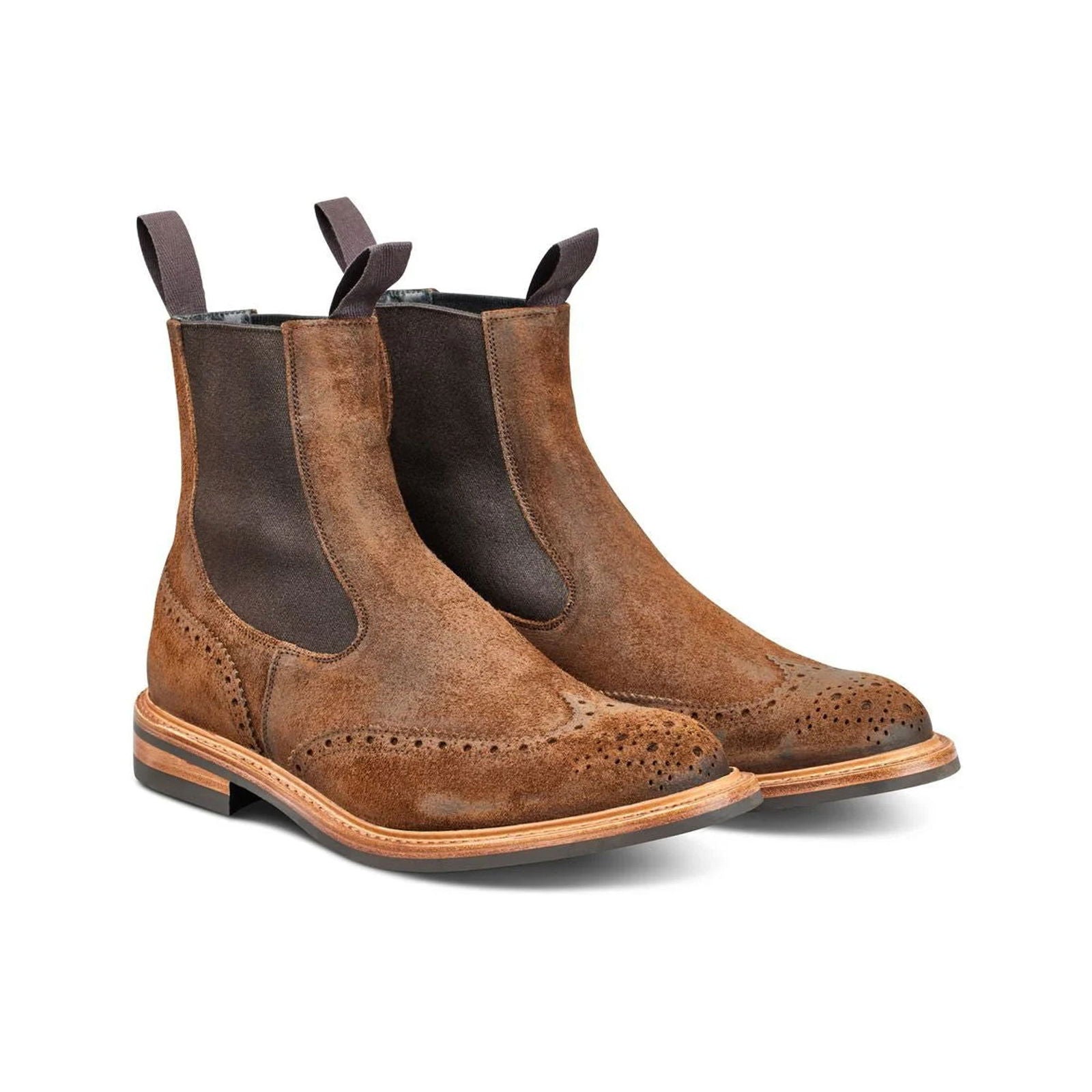Henry Boot Snuff Reverse Suede - Milanese Leather