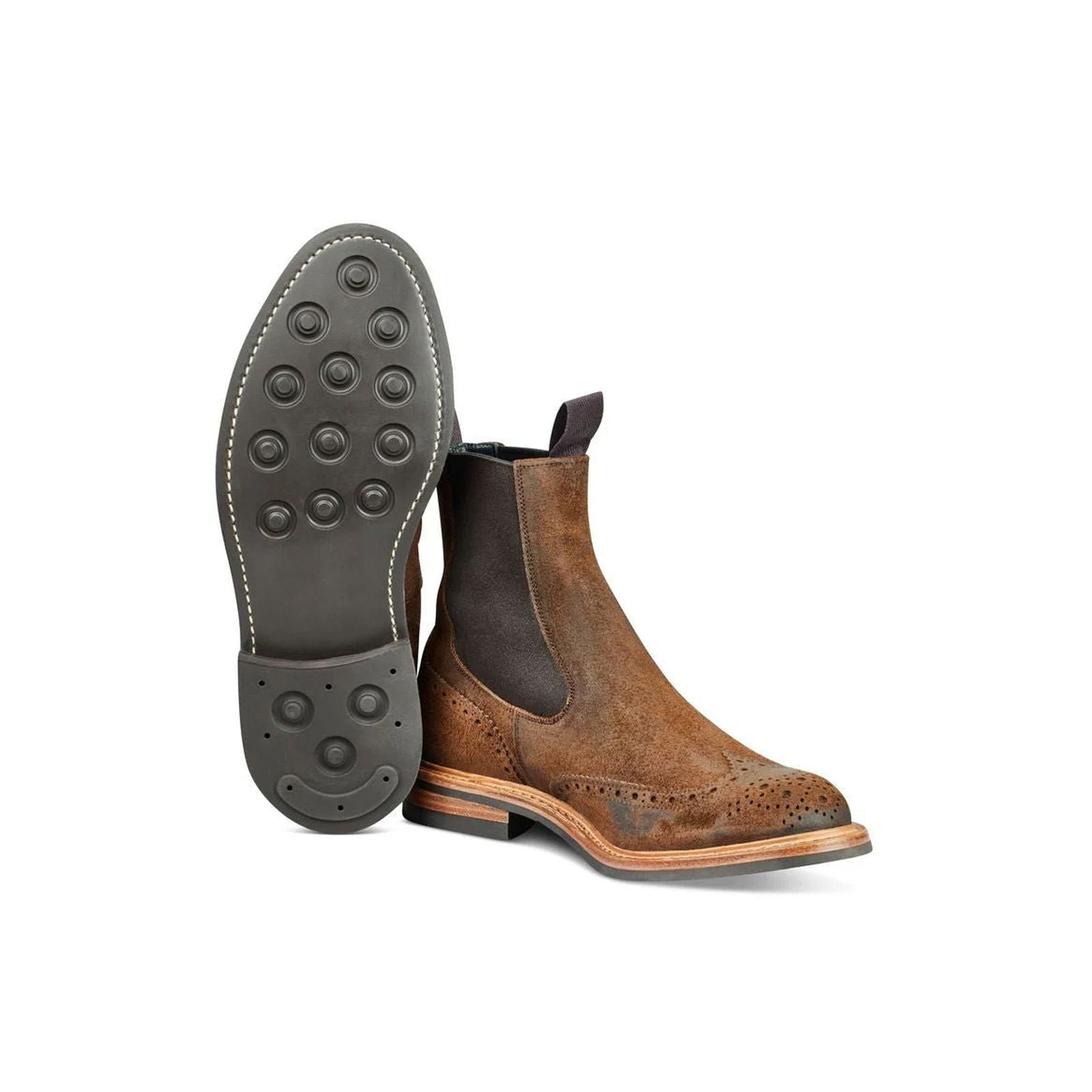Henry Boot Snuff Reverse Suede - Milanese Leather