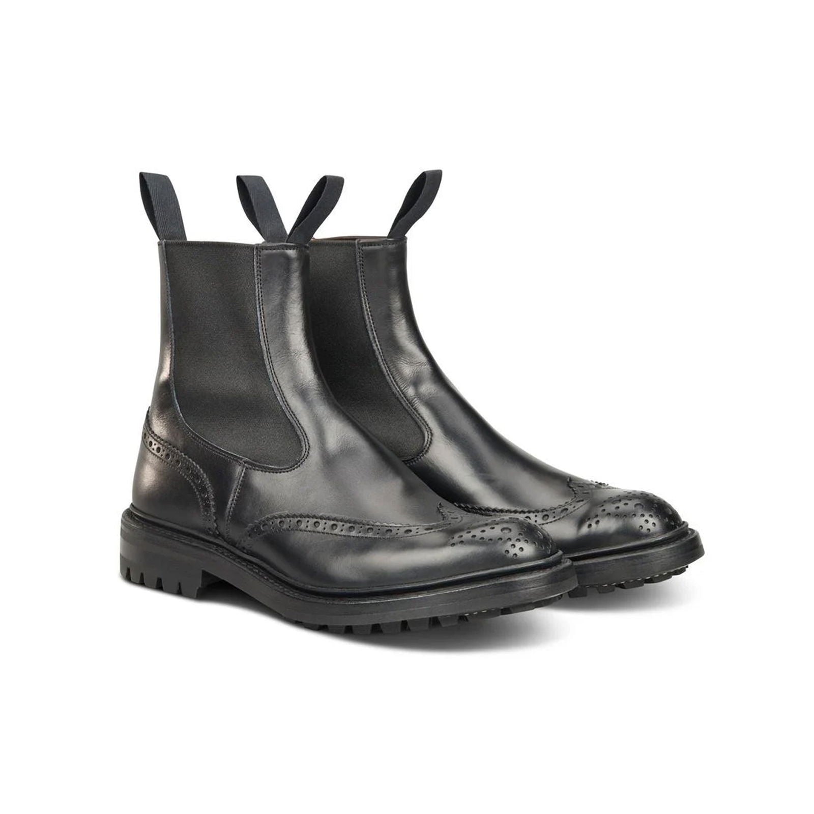 Henry Dealer Boot Black Calf - Milanese Leather