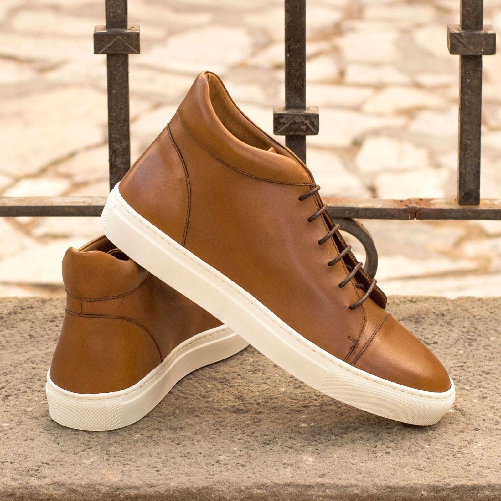 High-Top Sneakers JACKSON - Milanese Leather