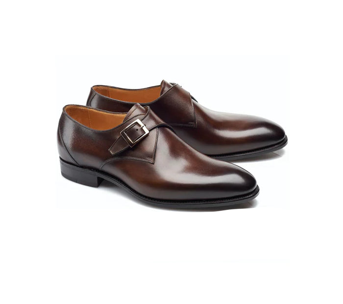 Hillary Turner MonkStrap Shoes - Milanese Leather