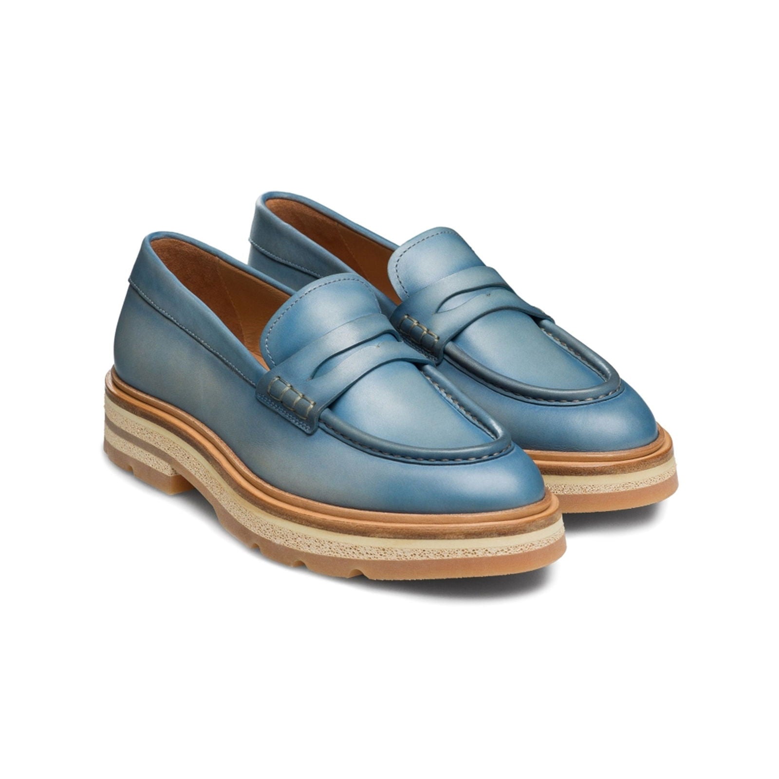 Iris Bluebell - Milanese Leather