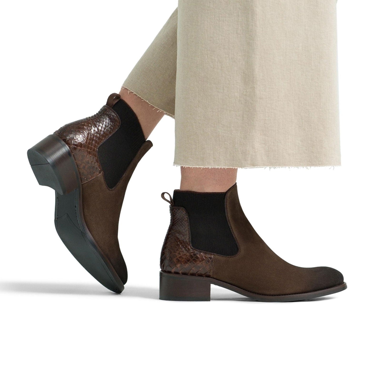 Jayde Brown Suede - Milanese Leather