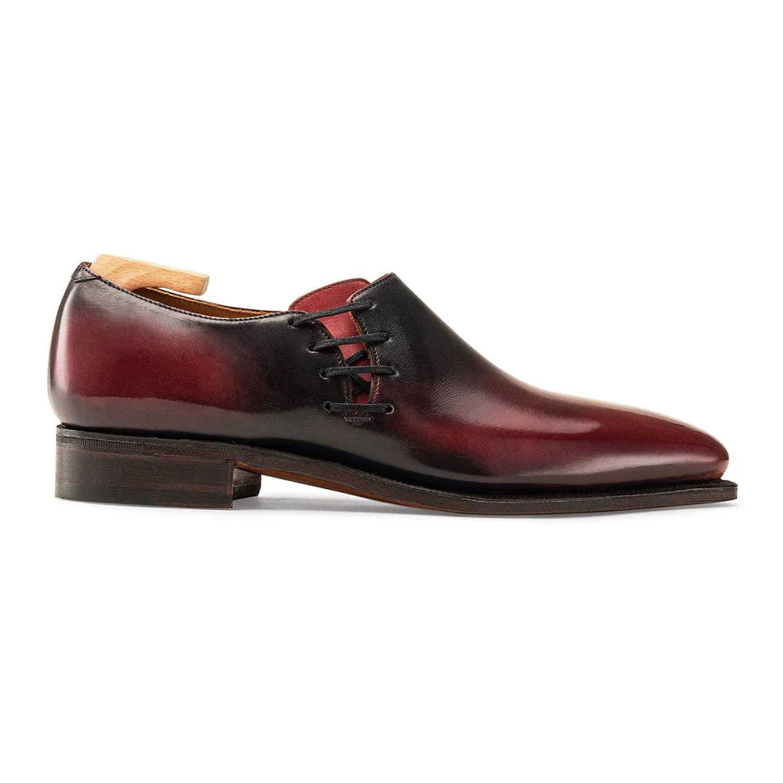 Lie De Vin Lateral Lace Calf Leather - Milanese Leather