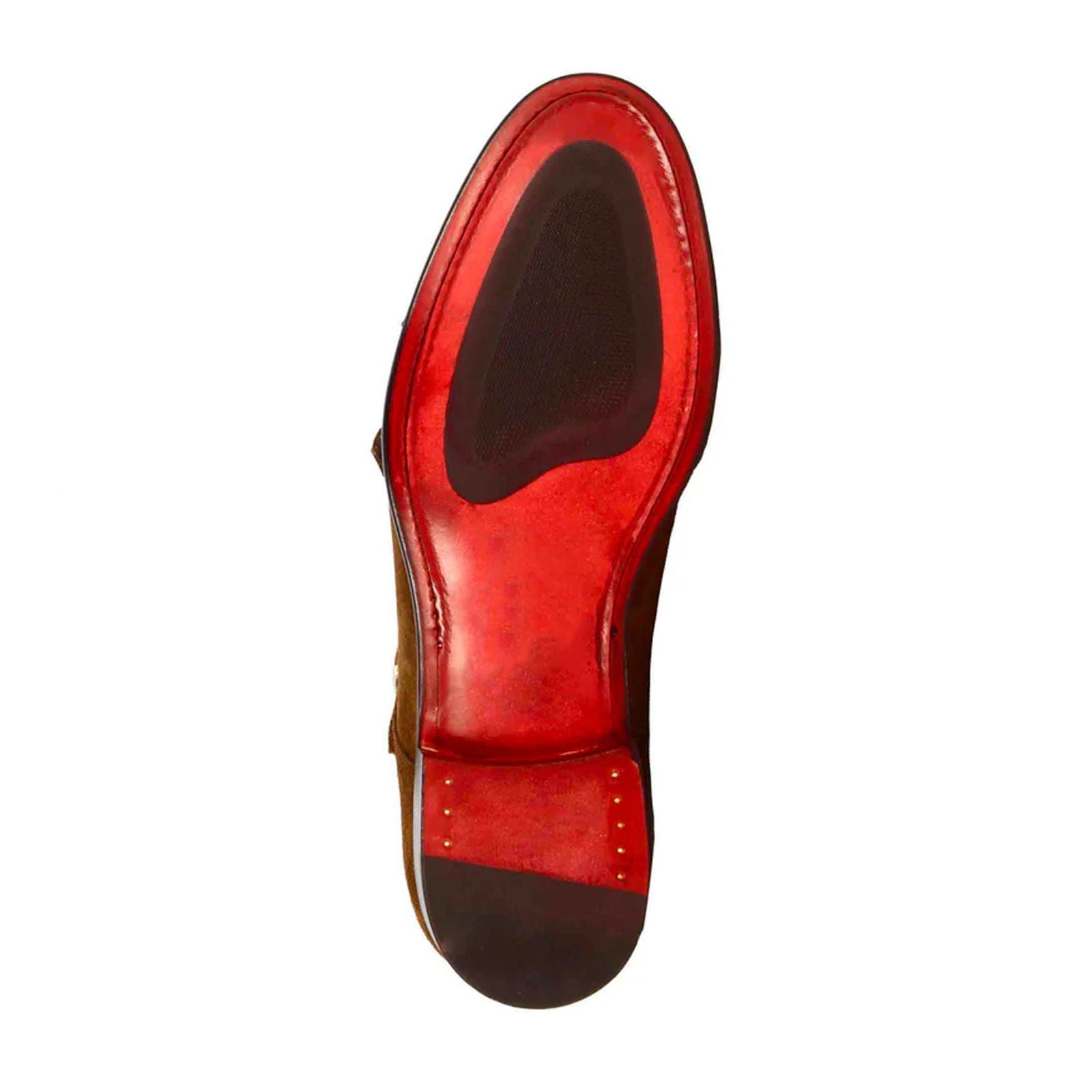 Light Brown Double Monk Strap Shoe - Milanese Leather