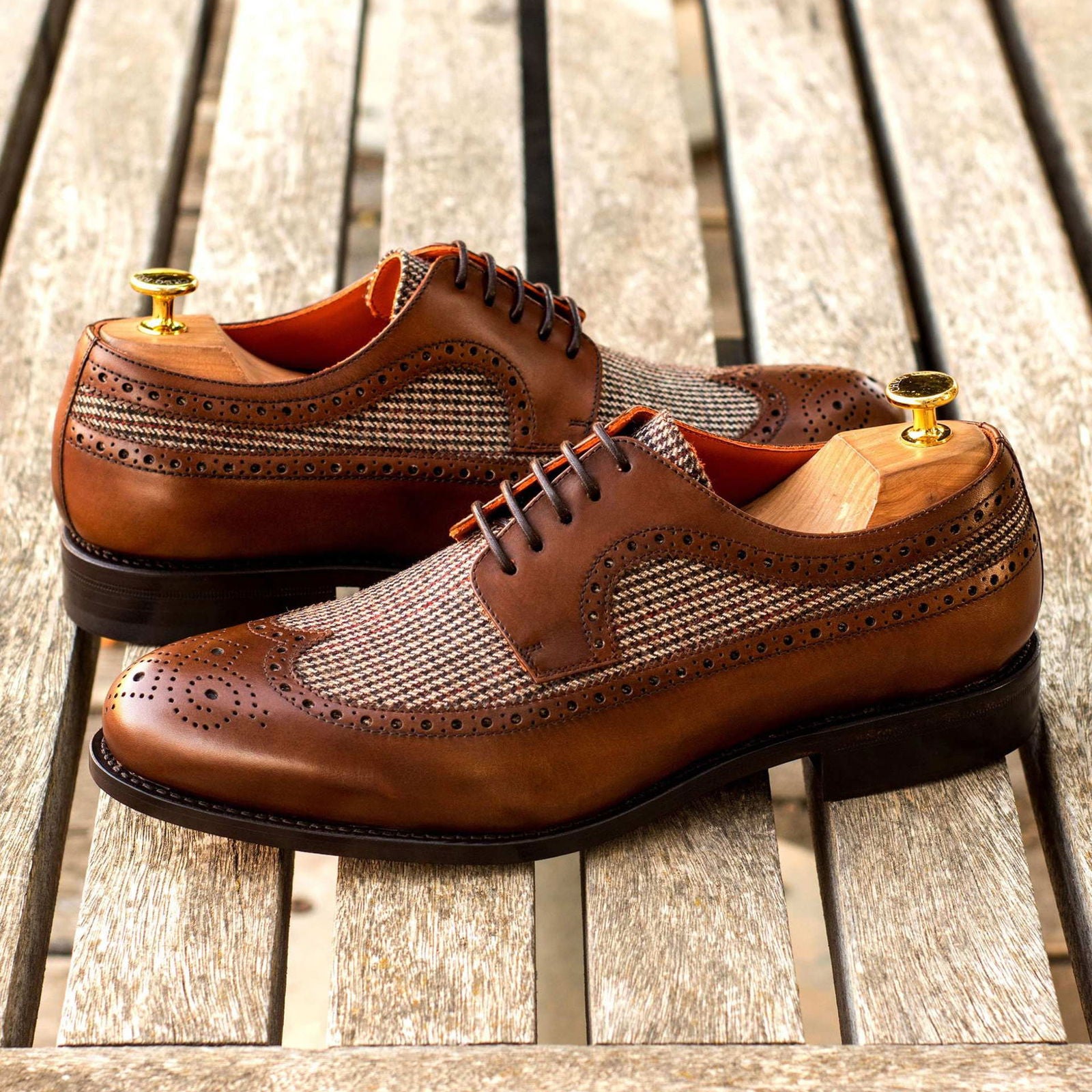 Longwing Blucher Shoes GUIDO - Milanese Leather