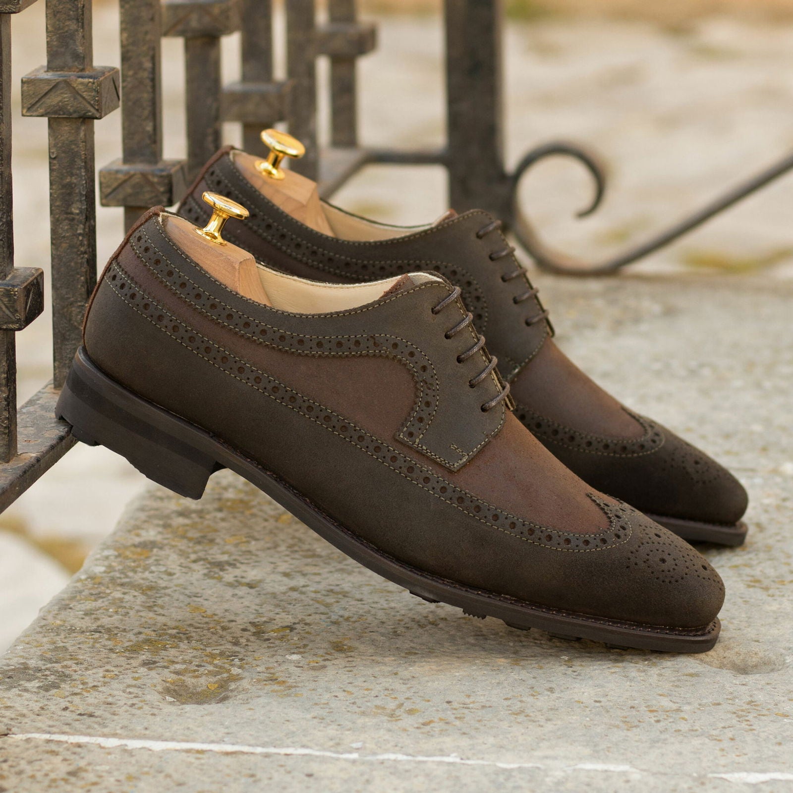 Longwing Blucher Shoes WOODY - Milanese Leather