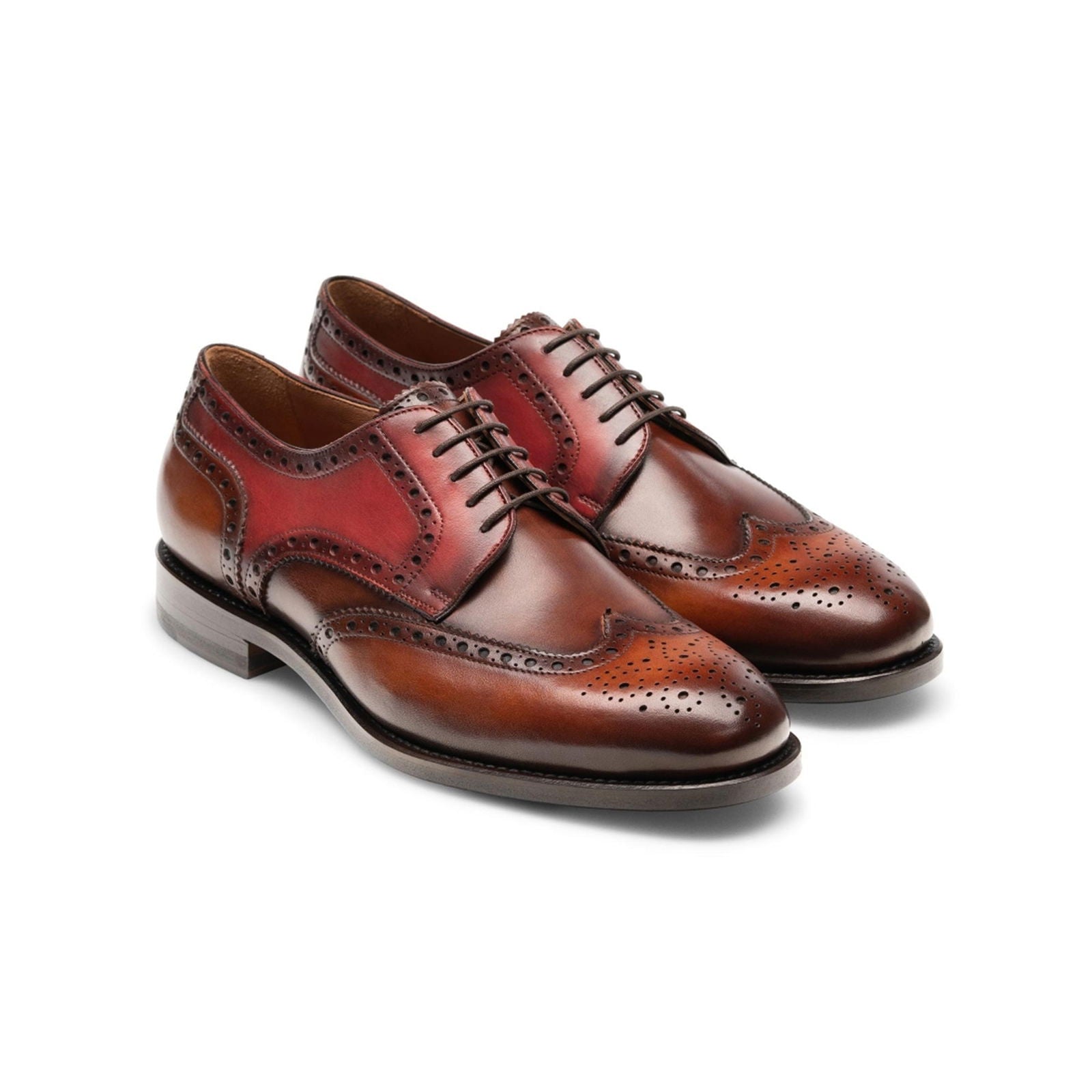 Mariana Cognac Midbrown Red - Milanese Leather