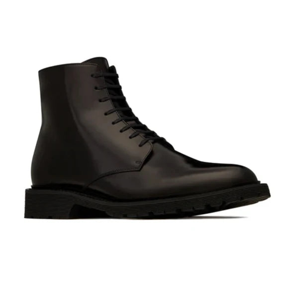 Matilda Short Lace-Up Boots - Milanese Leather