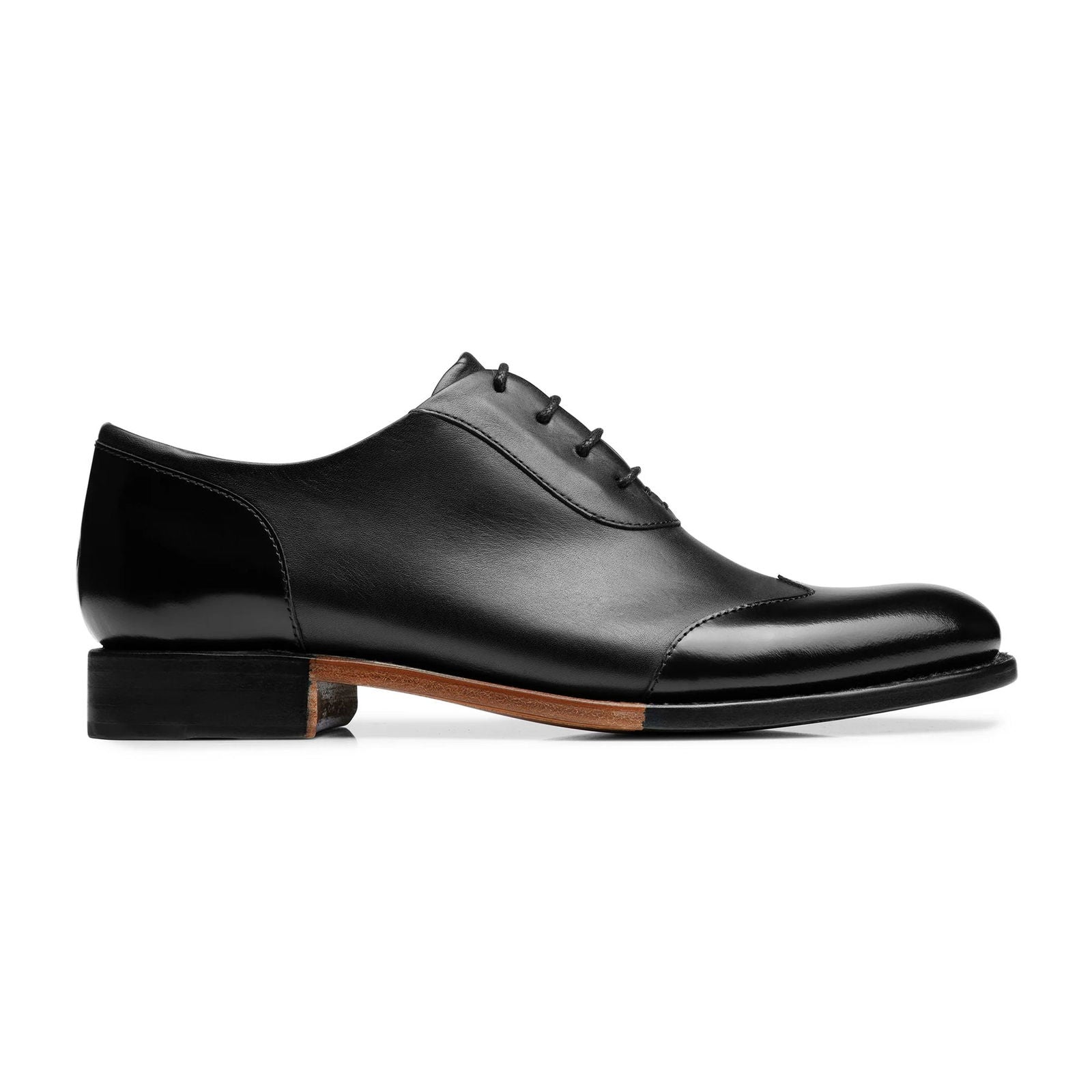 Mr. Evans Wingtip Black - Milanese Leather