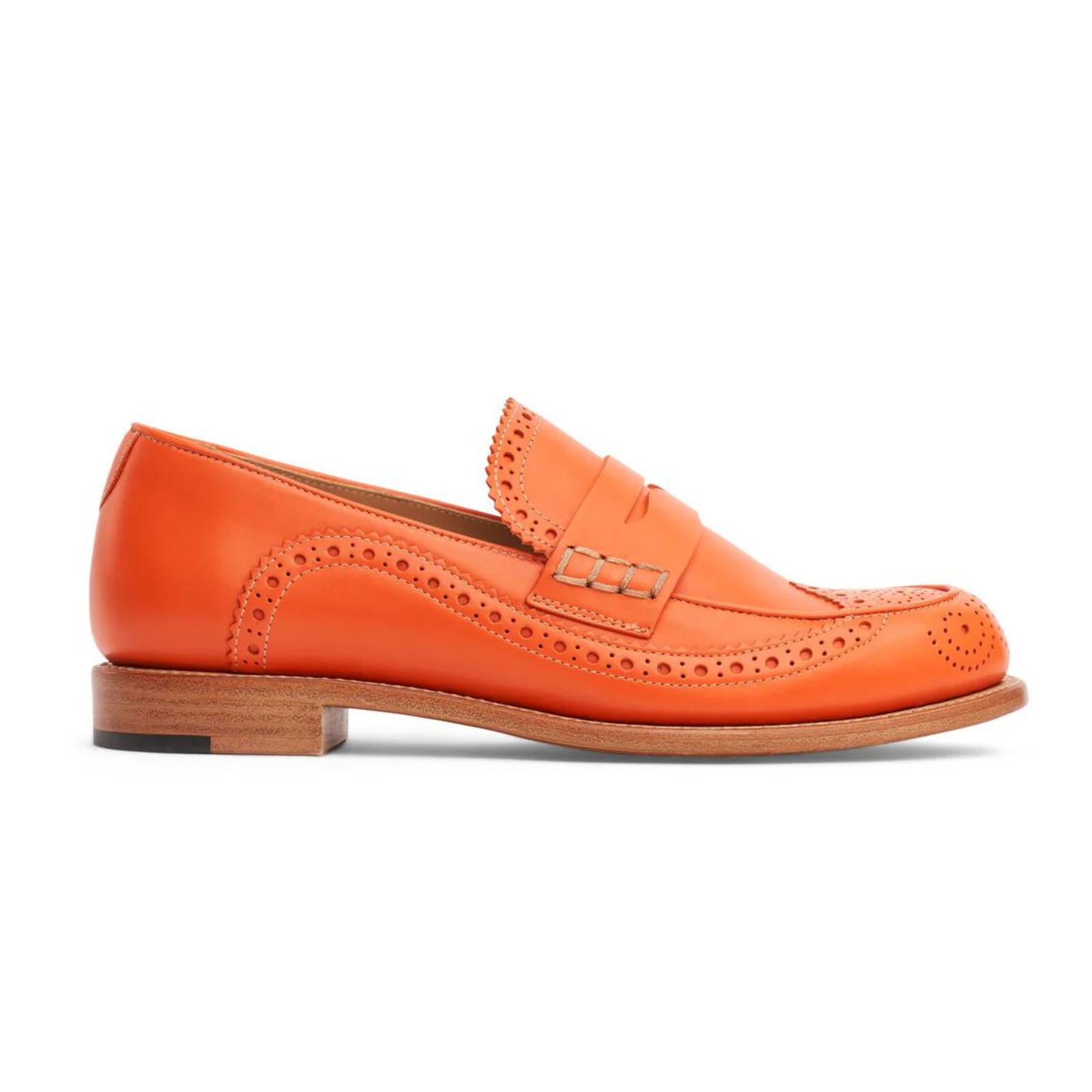 Ms. Charlotte Loafer Orange - Milanese Leather