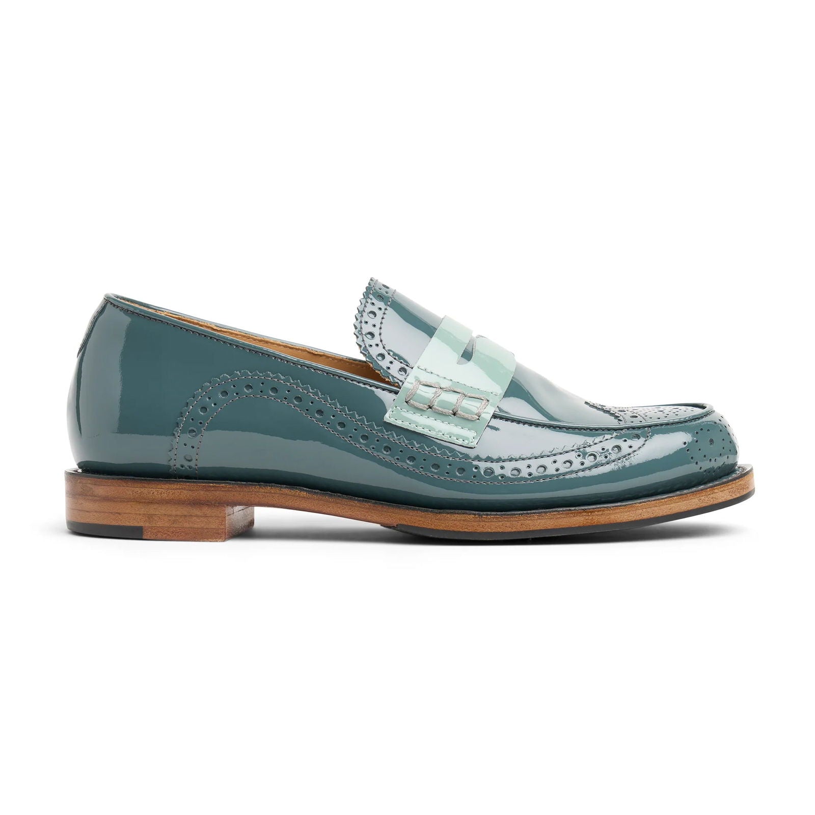 Ms. Charlotte Loafer Teal - Milanese Leather