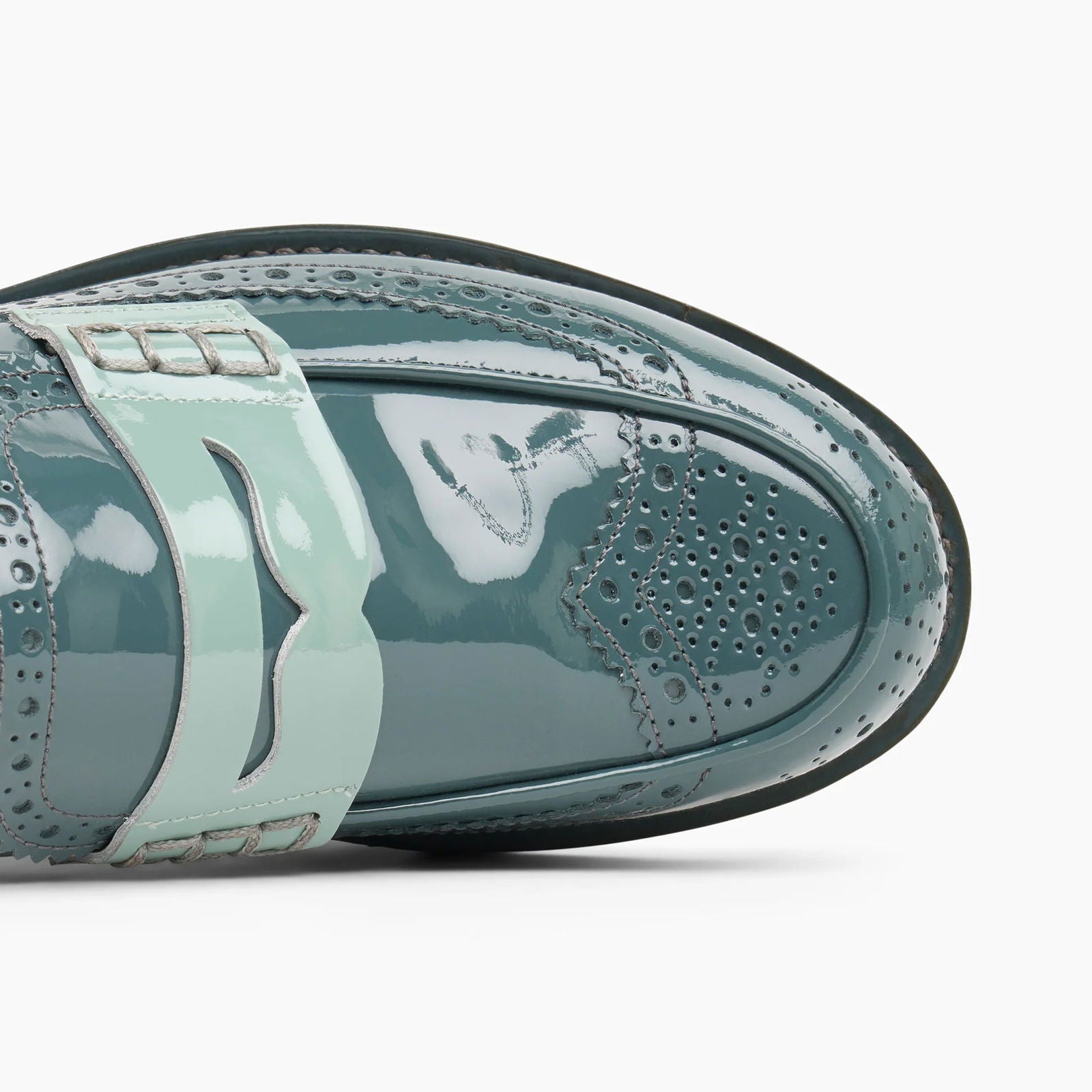 Ms. Charlotte Loafer Teal - Milanese Leather