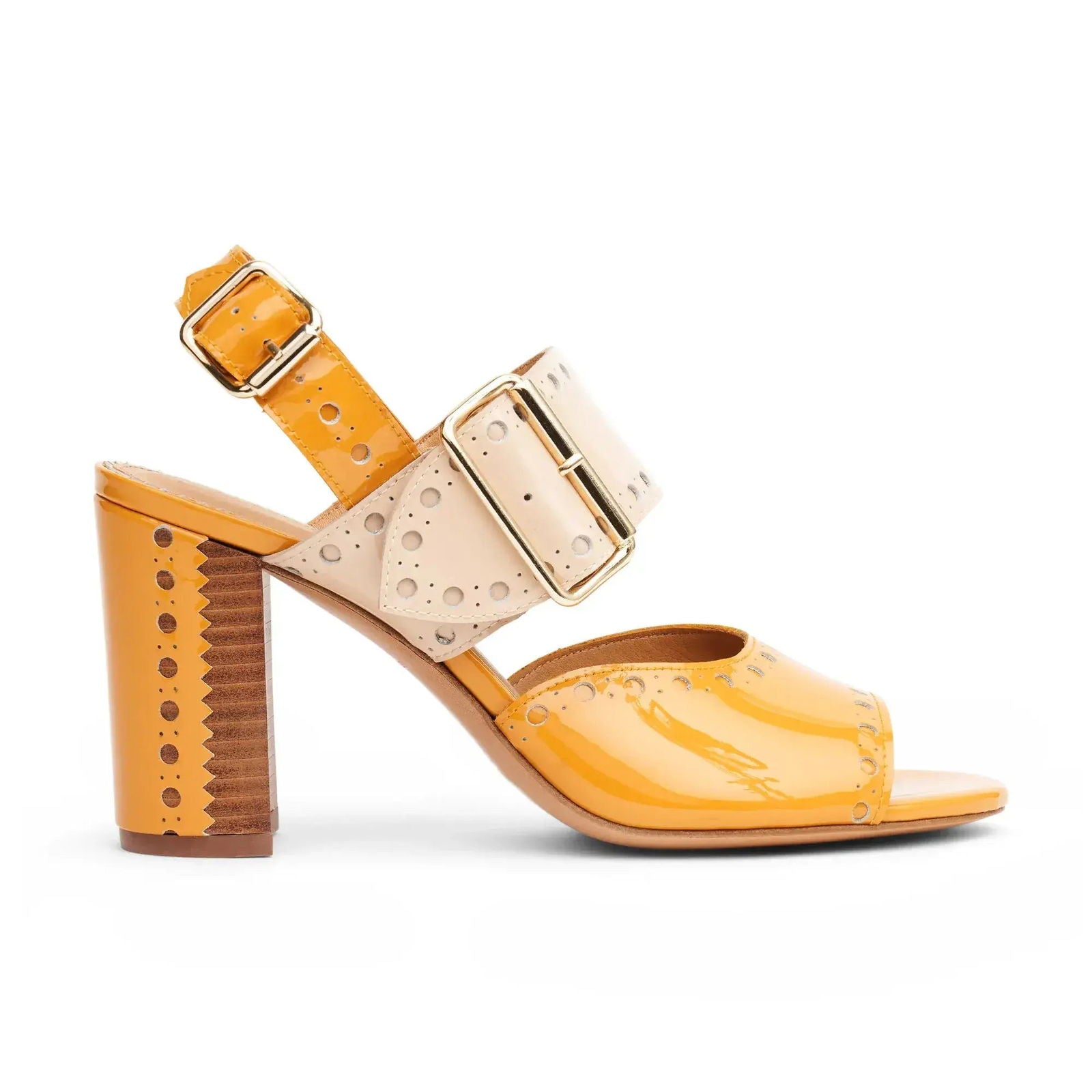 Ms. Nellie Sandal Butterscotch - Milanese Leather