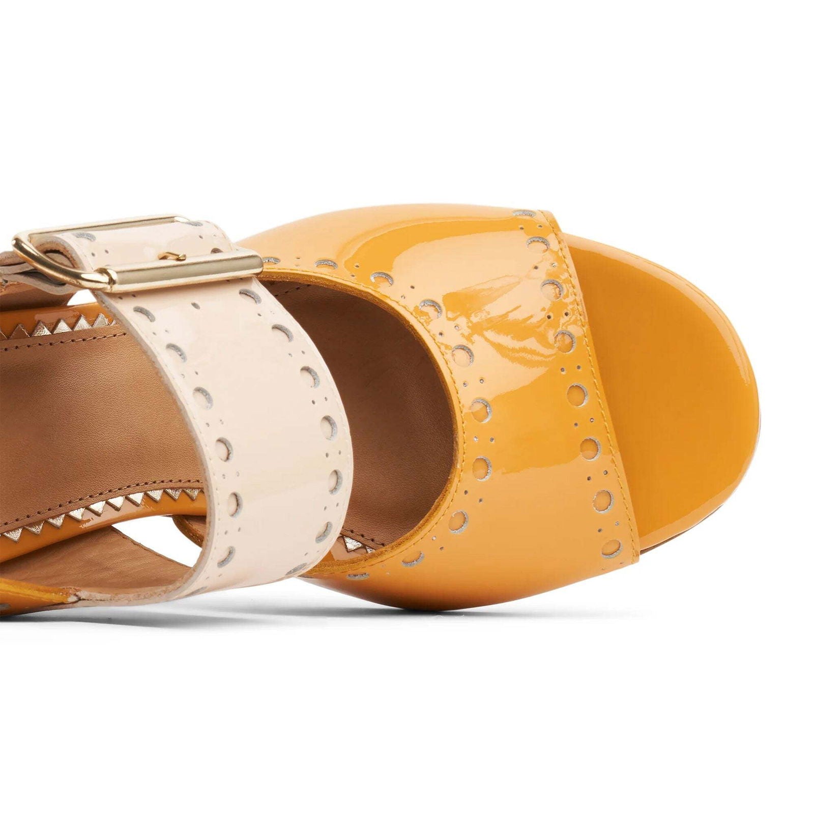 Ms. Nellie Sandal Butterscotch - Milanese Leather