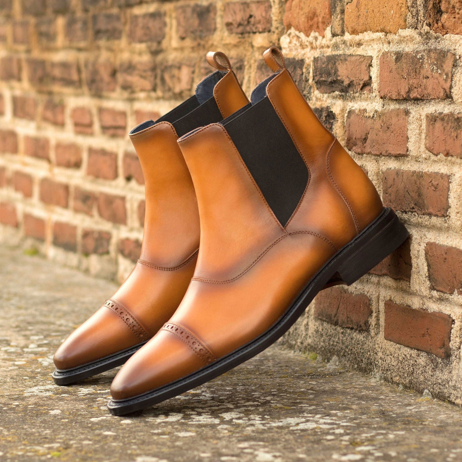 Multi-Panel Chelsea Boots MEGAHEY - Milanese Leather