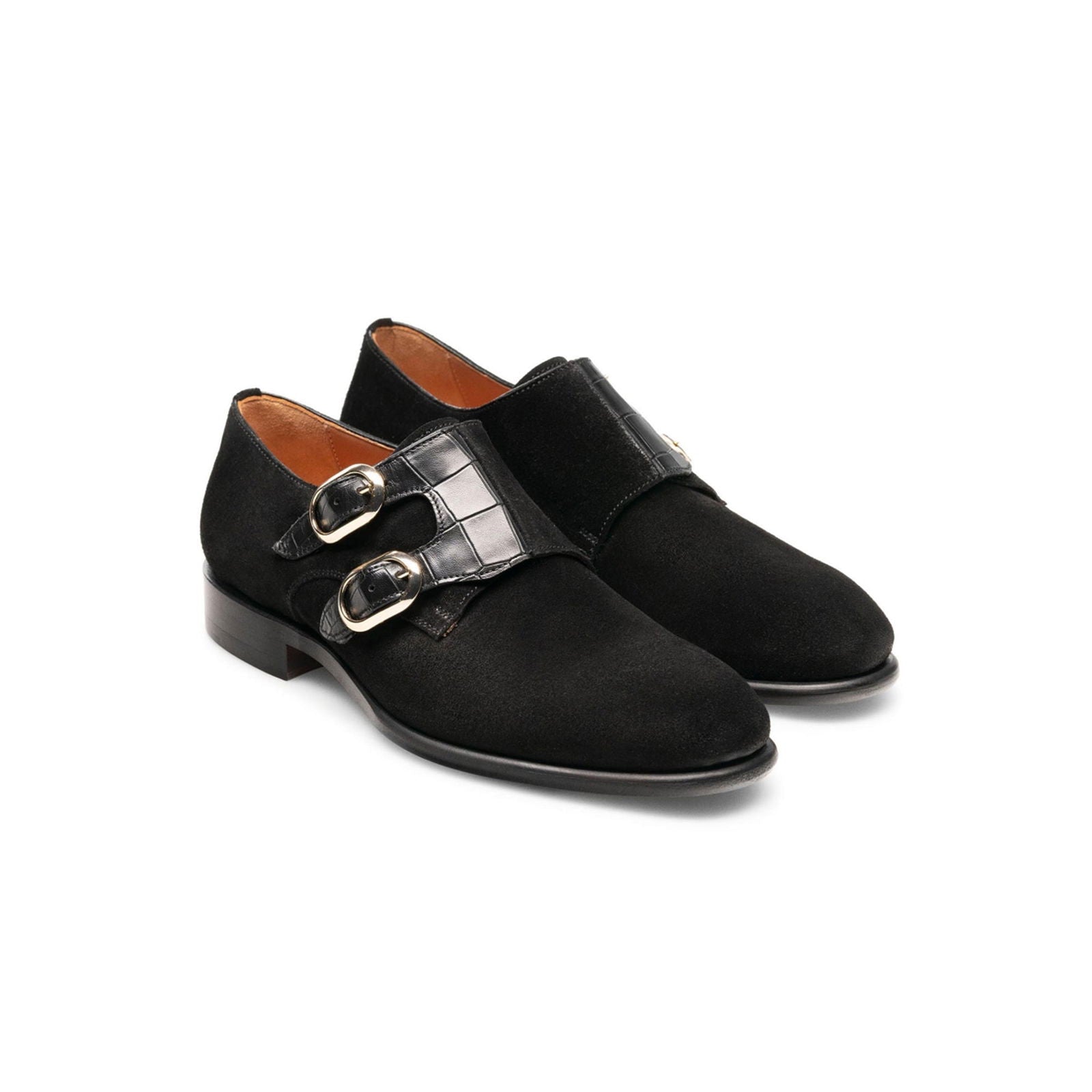 Nina Black Suede - Milanese Leather