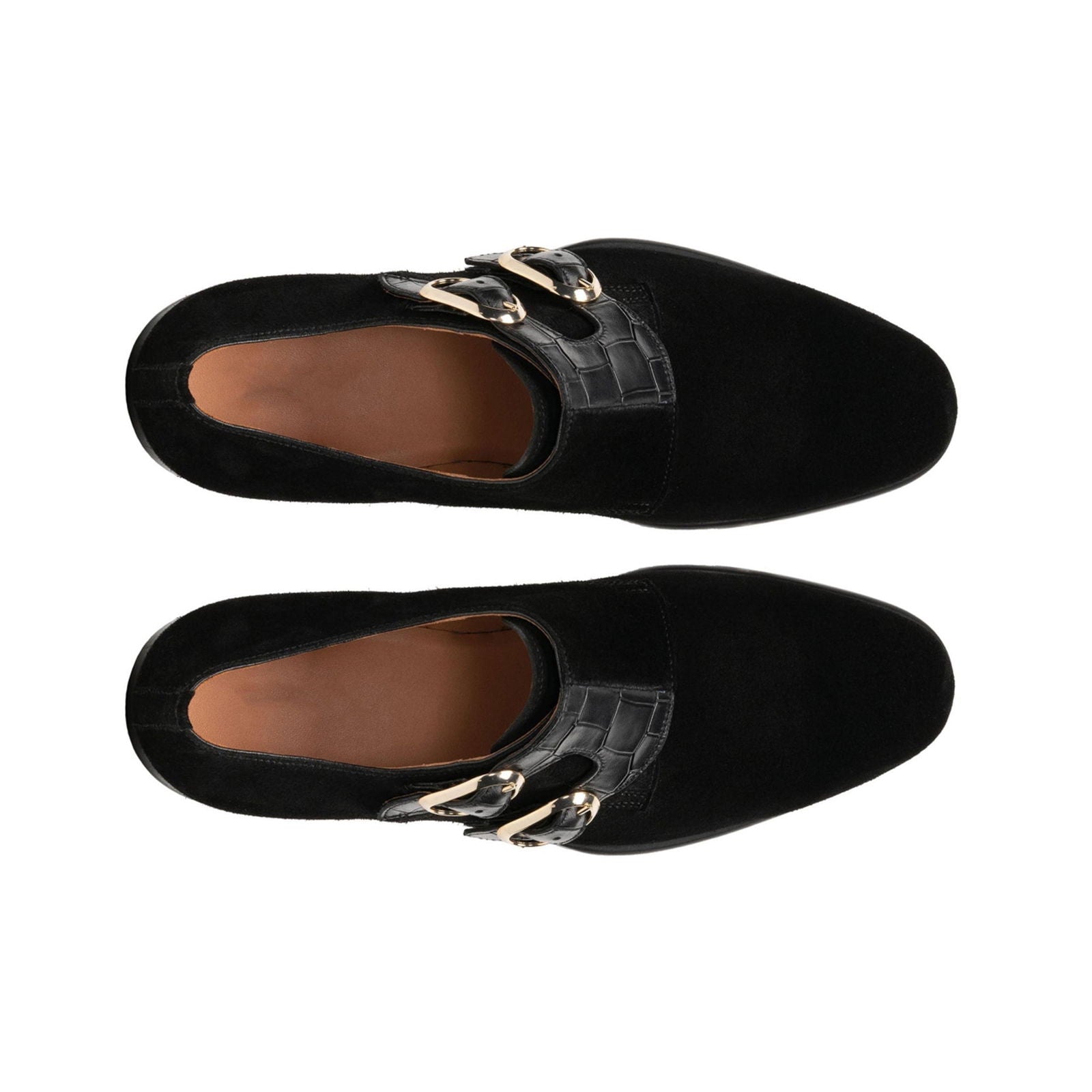 Nina Black Suede - Milanese Leather