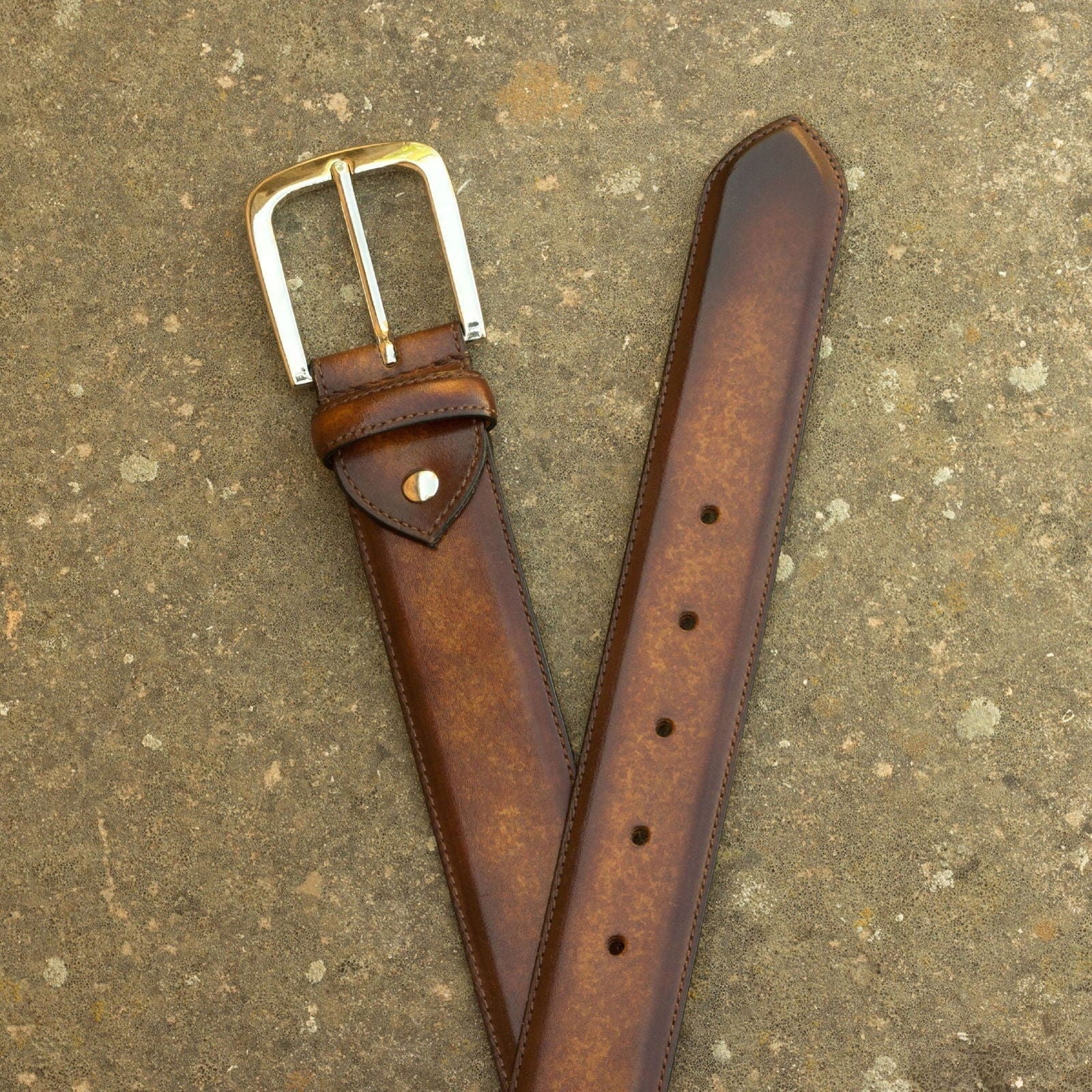 Patina Belt RAMSENBURG - Milanese Leather