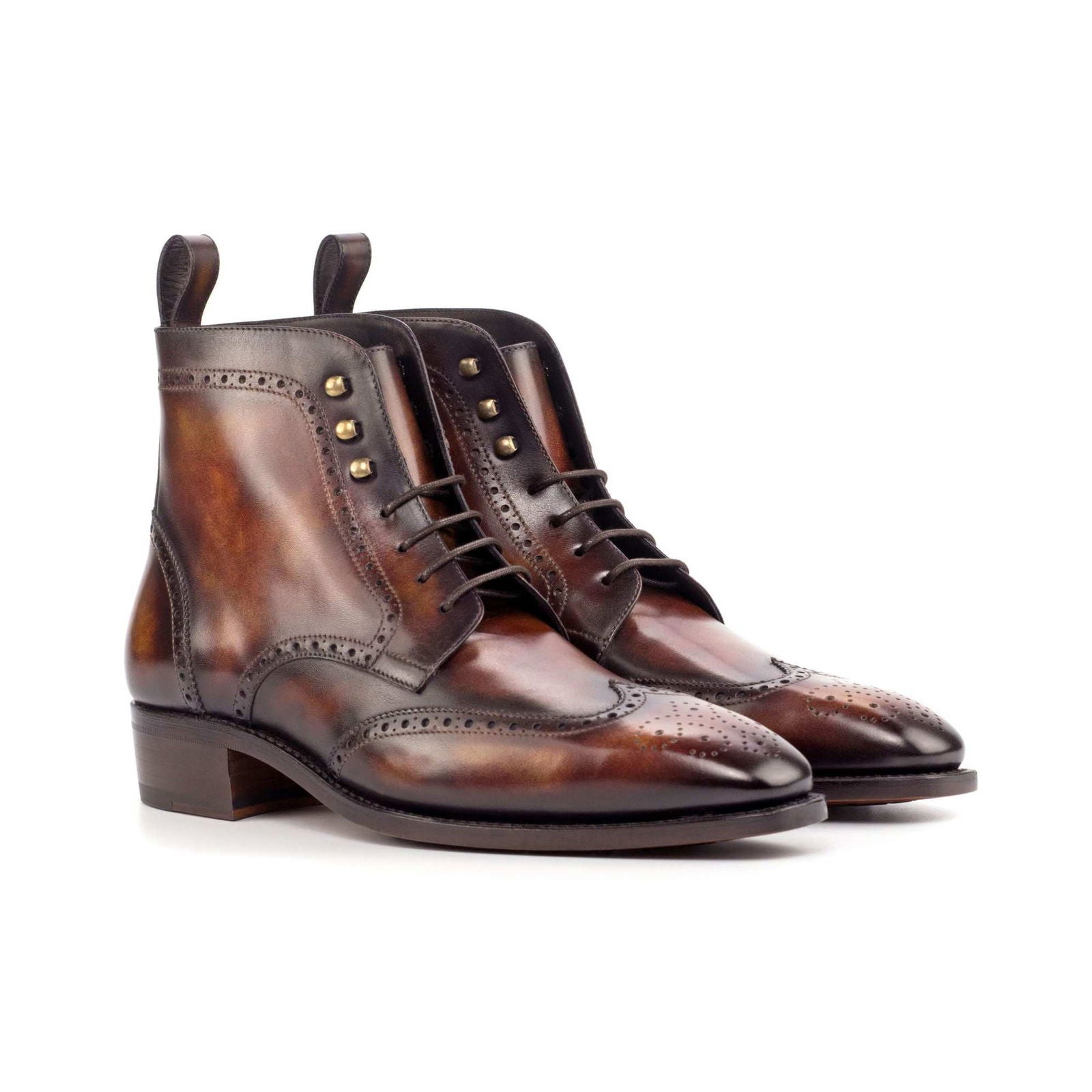 Patina Brogue Boots BARACOA - Milanese Leather