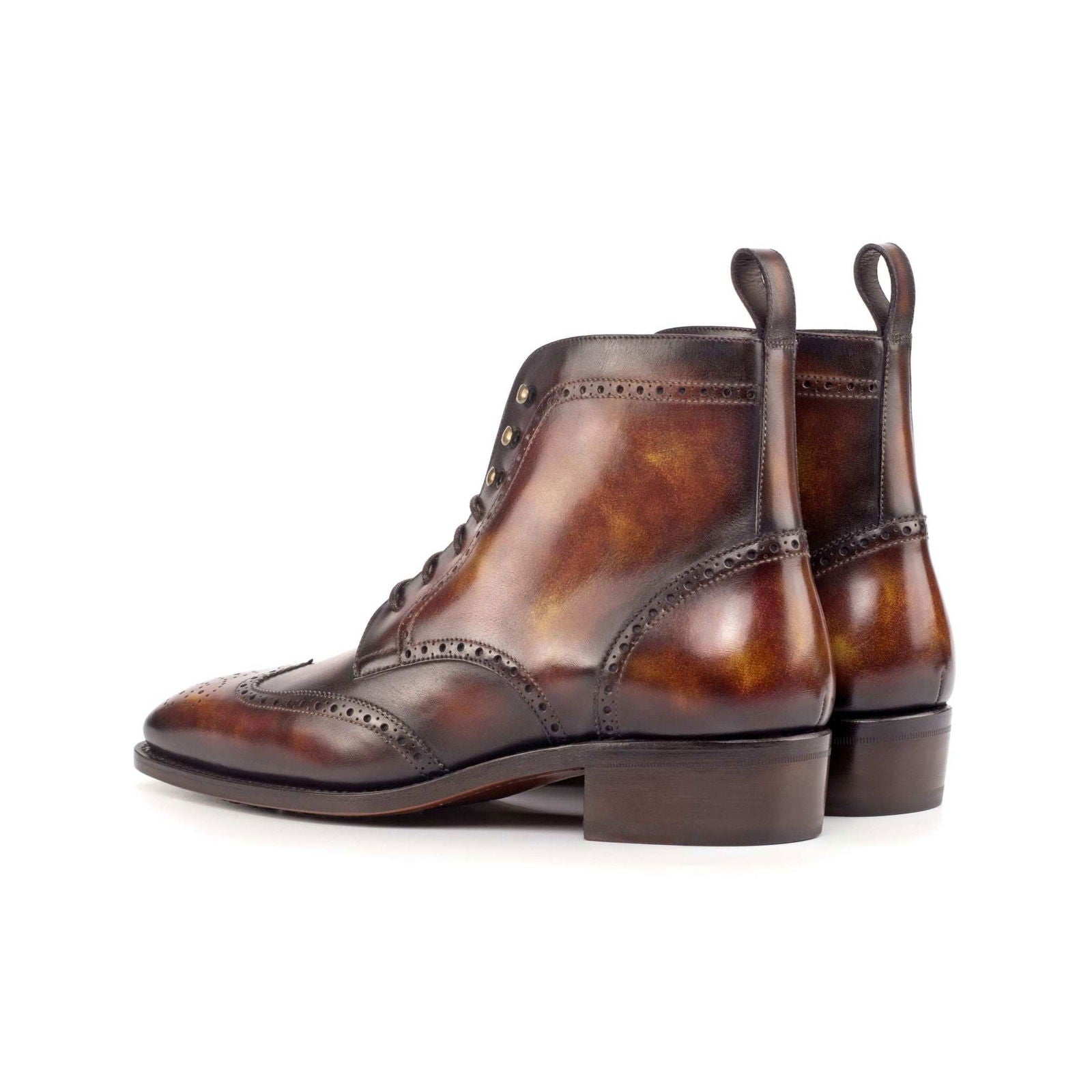 Patina Brogue Boots BARACOA - Milanese Leather