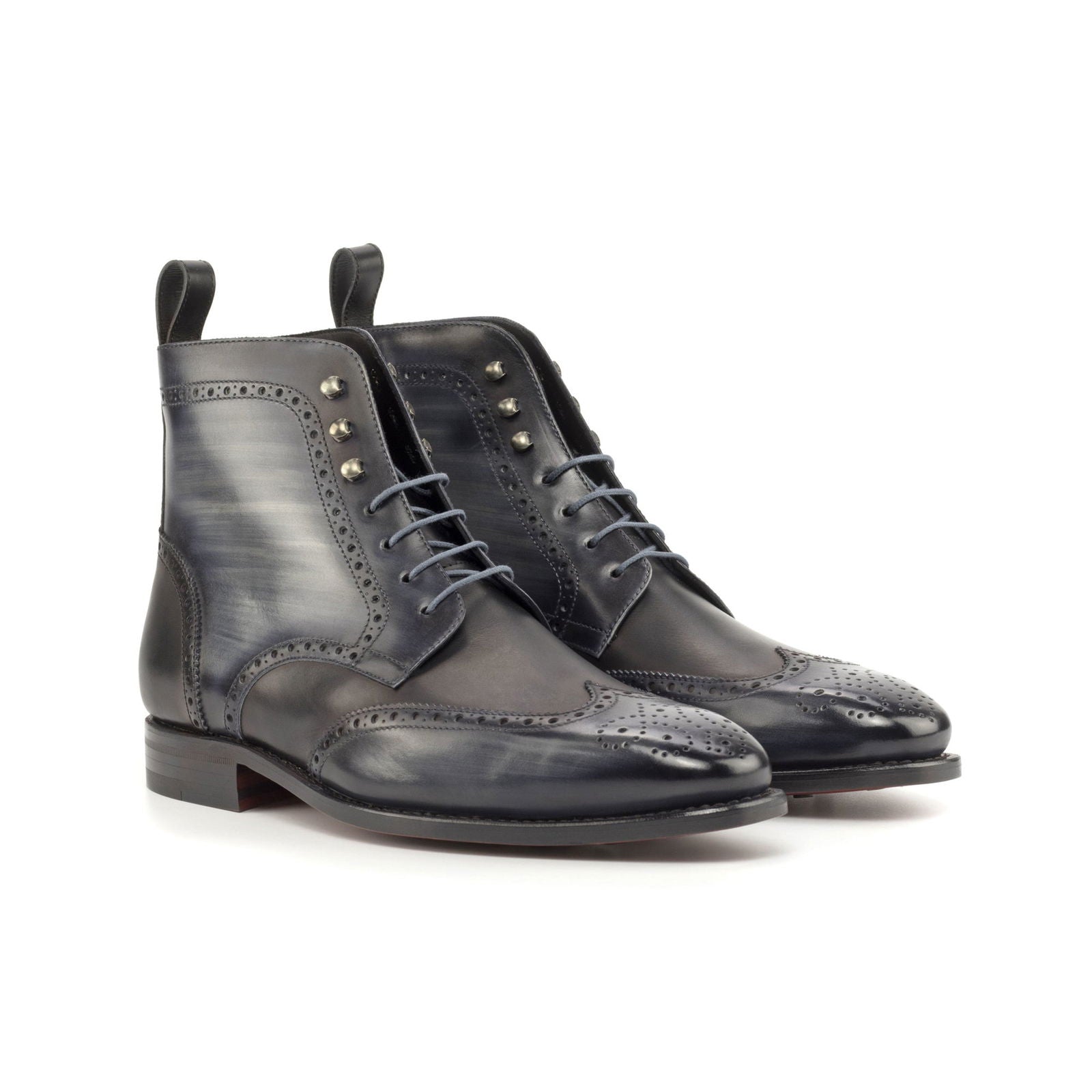 Patina Brogue Boots SIBERUS - Milanese Leather