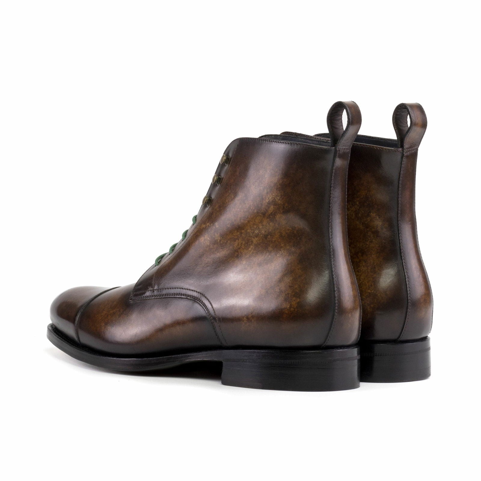 Patina Derby Boots PERCY - Milanese Leather