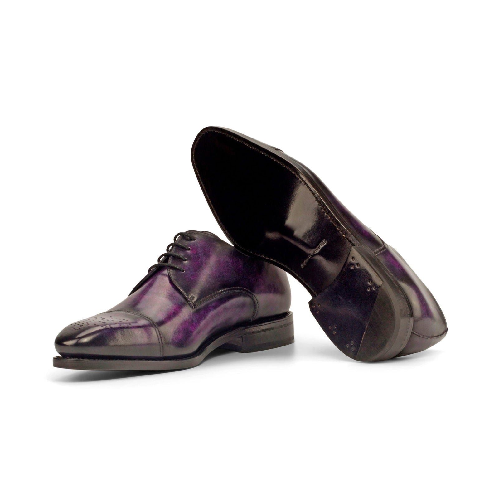 Patina Derby Shoes LYNDON - Milanese Leather