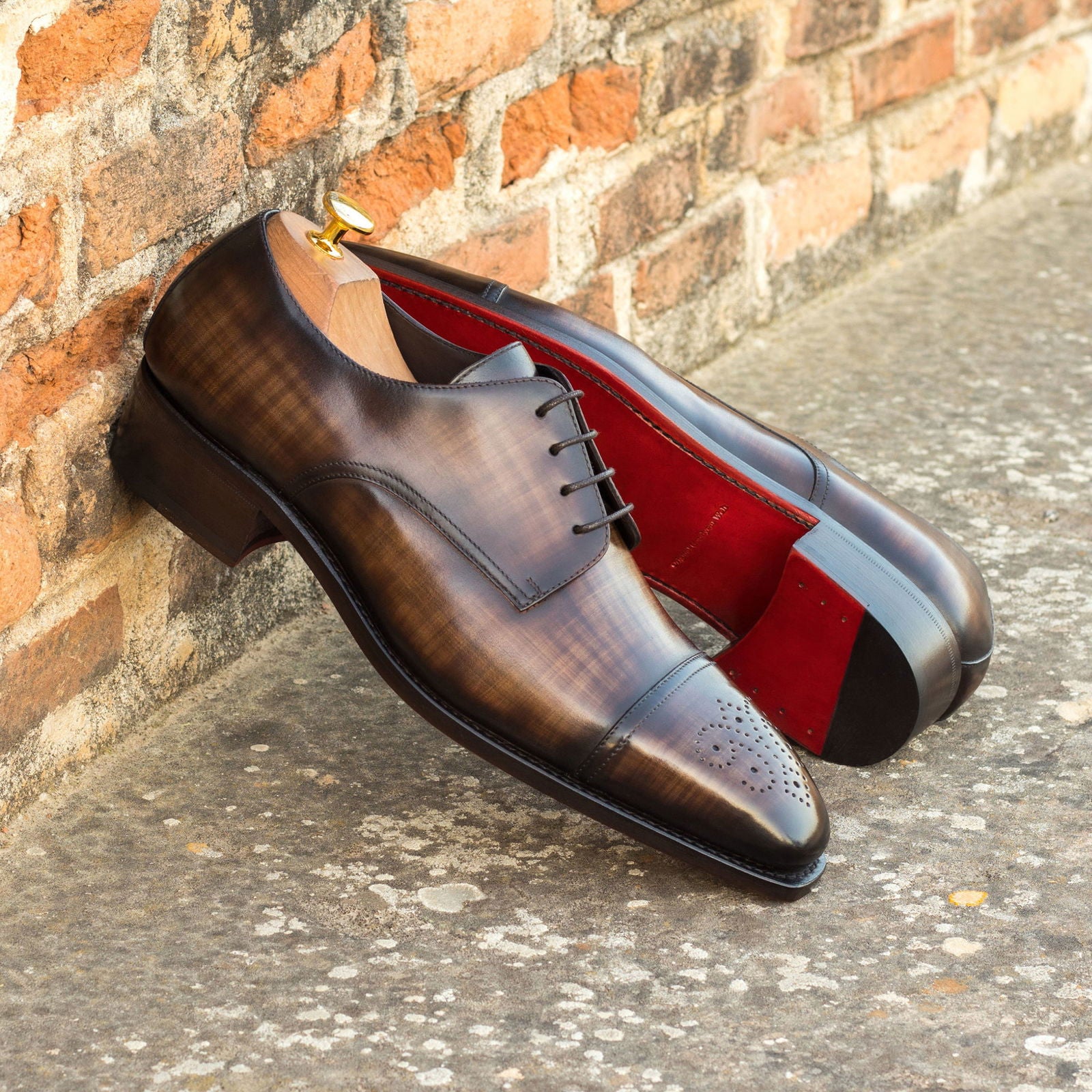 Patina Derby Shoes VARADERO - Milanese Leather