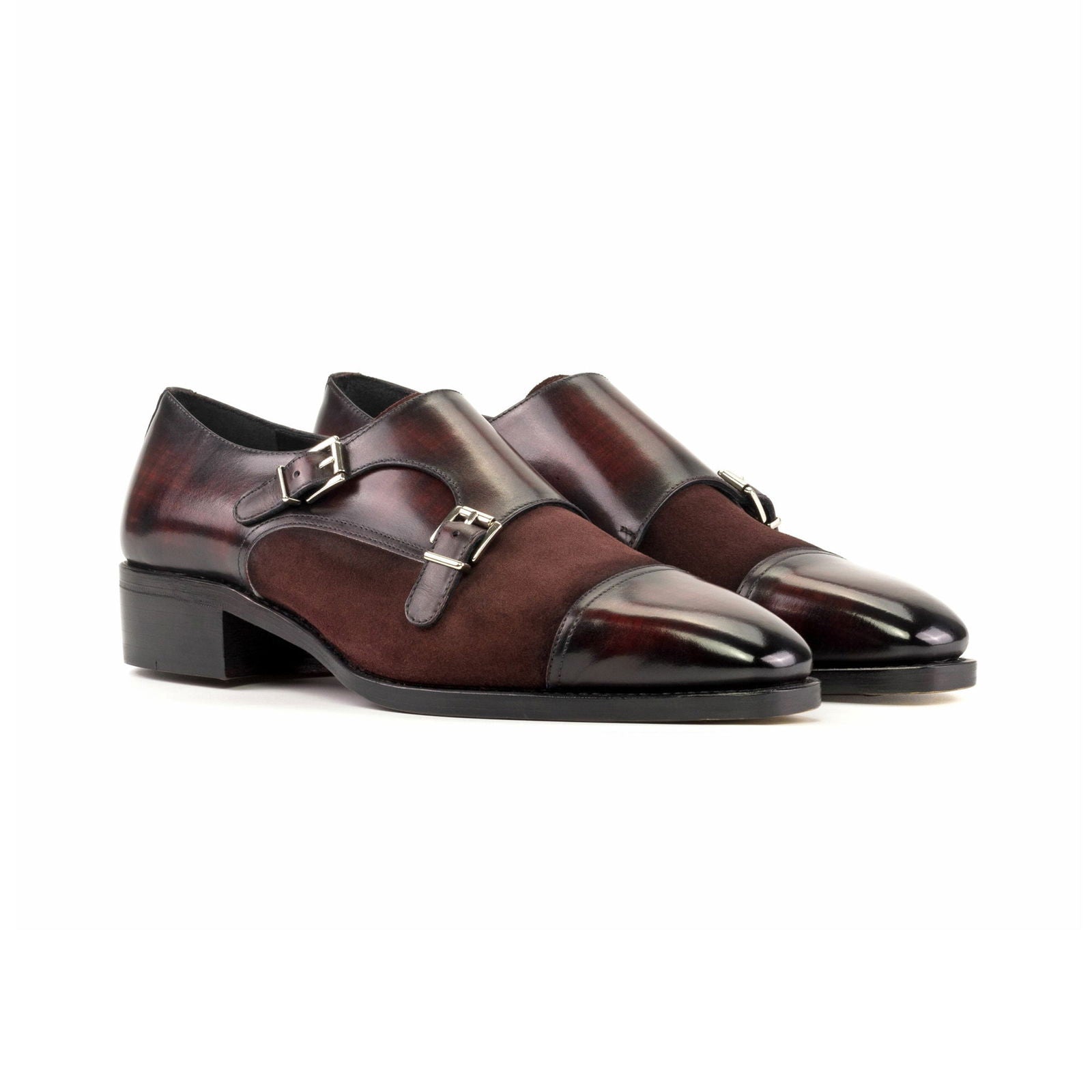 Patina Double Monk Shoes OHARA - Milanese Leather