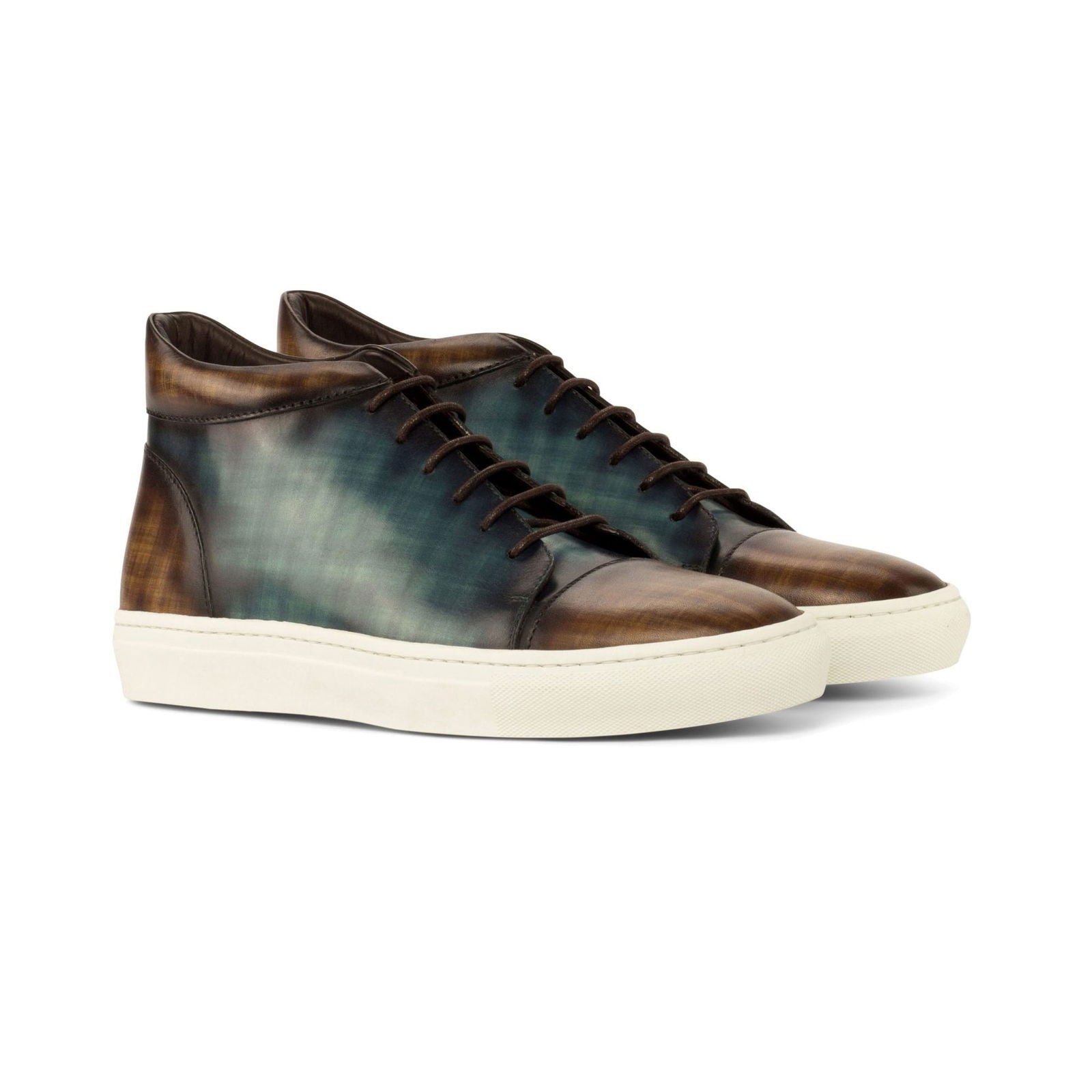 Patina High-Top Sneakers COURT - Milanese Leather