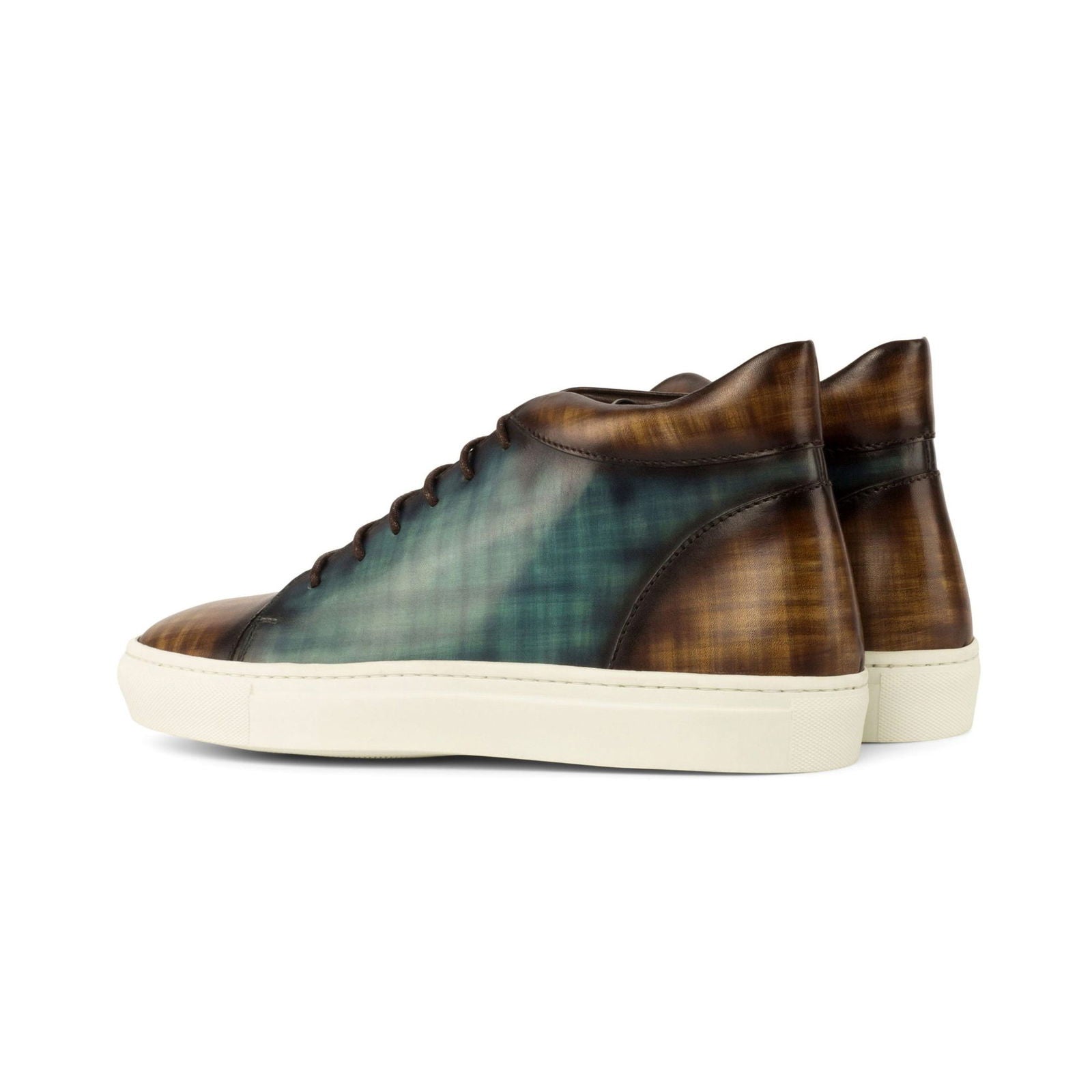 Patina High-Top Sneakers COURT - Milanese Leather