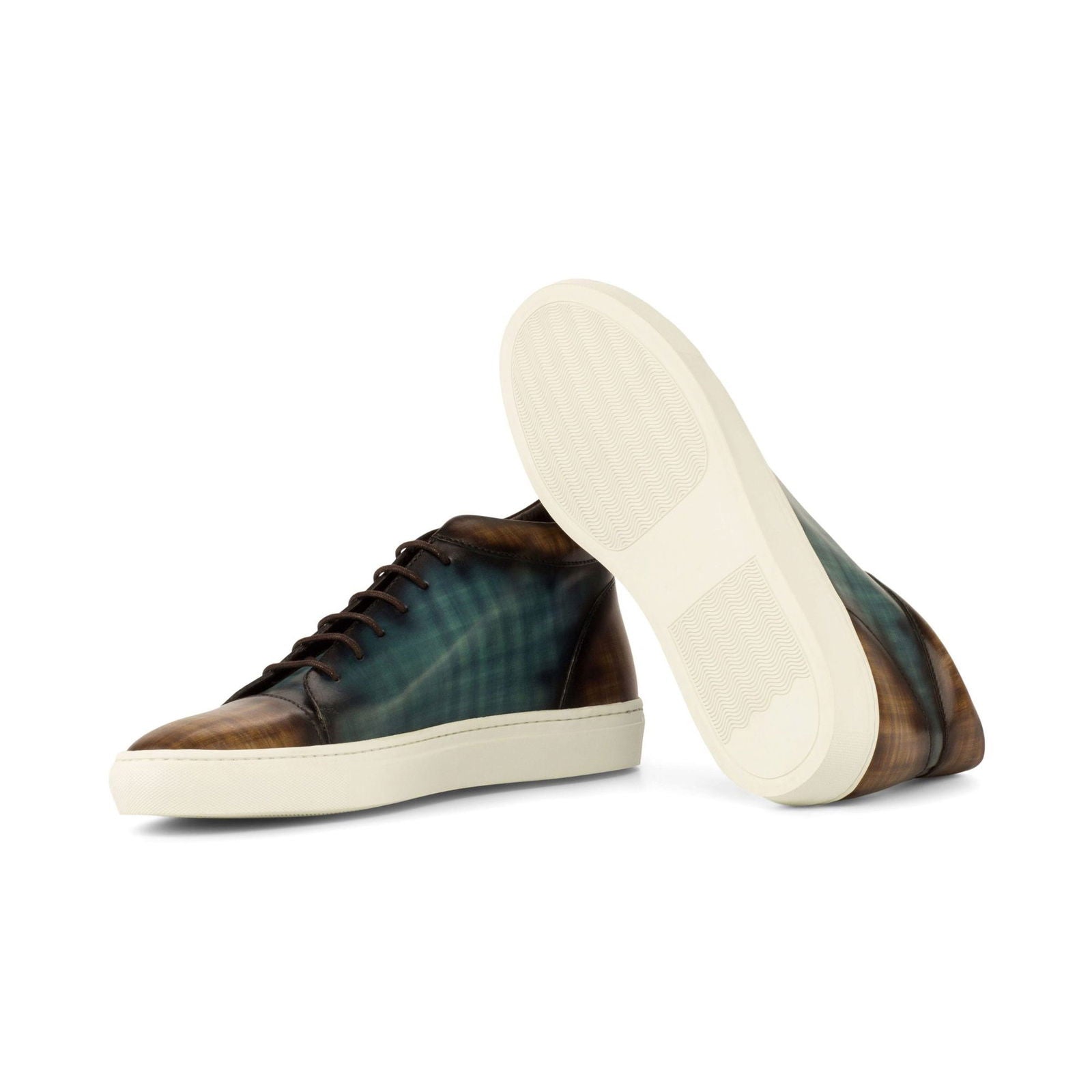 Patina High-Top Sneakers COURT - Milanese Leather