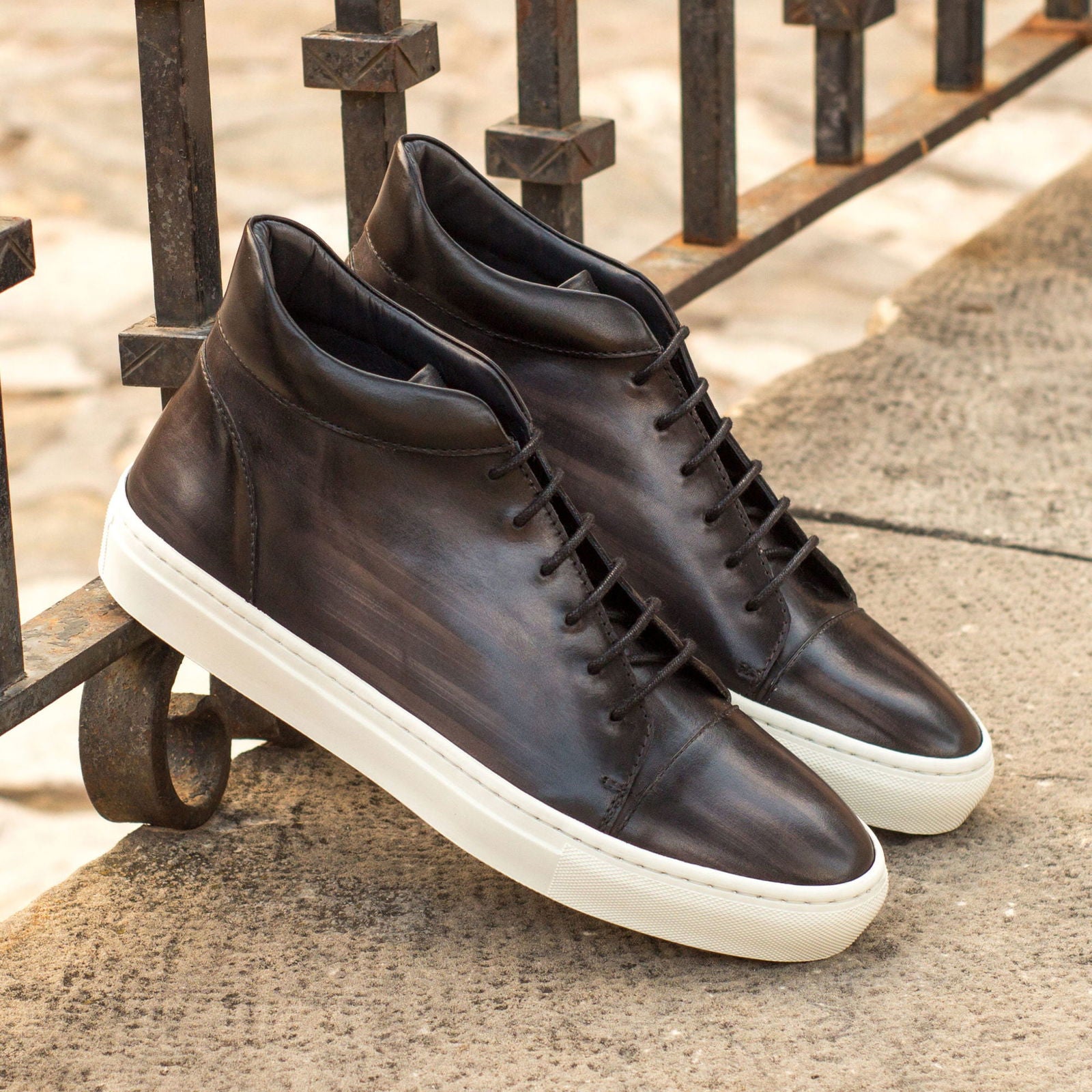 Patina High-Top Sneakers JETT - Milanese Leather