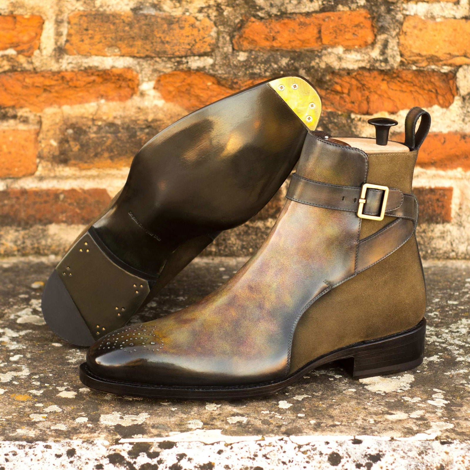 Patina Jodhpur Boots JUDE - Milanese Leather