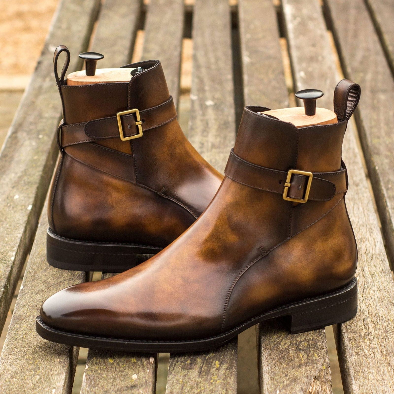 Patina Jodhpur Boots RUDYARD - Milanese Leather