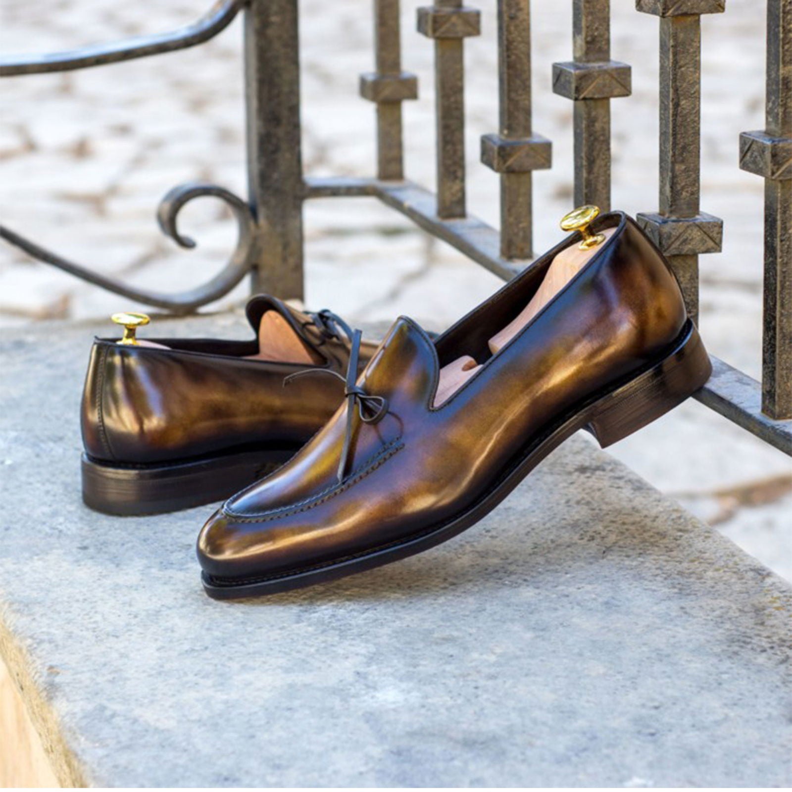 Patina Loafers NIXON - Milanese Leather