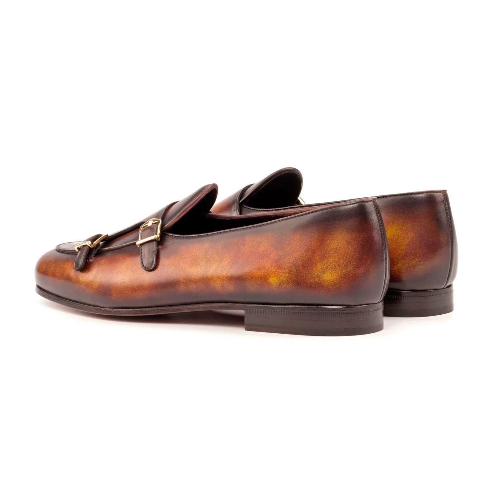 Patina Monk Slippers GLACCO - Milanese Leather