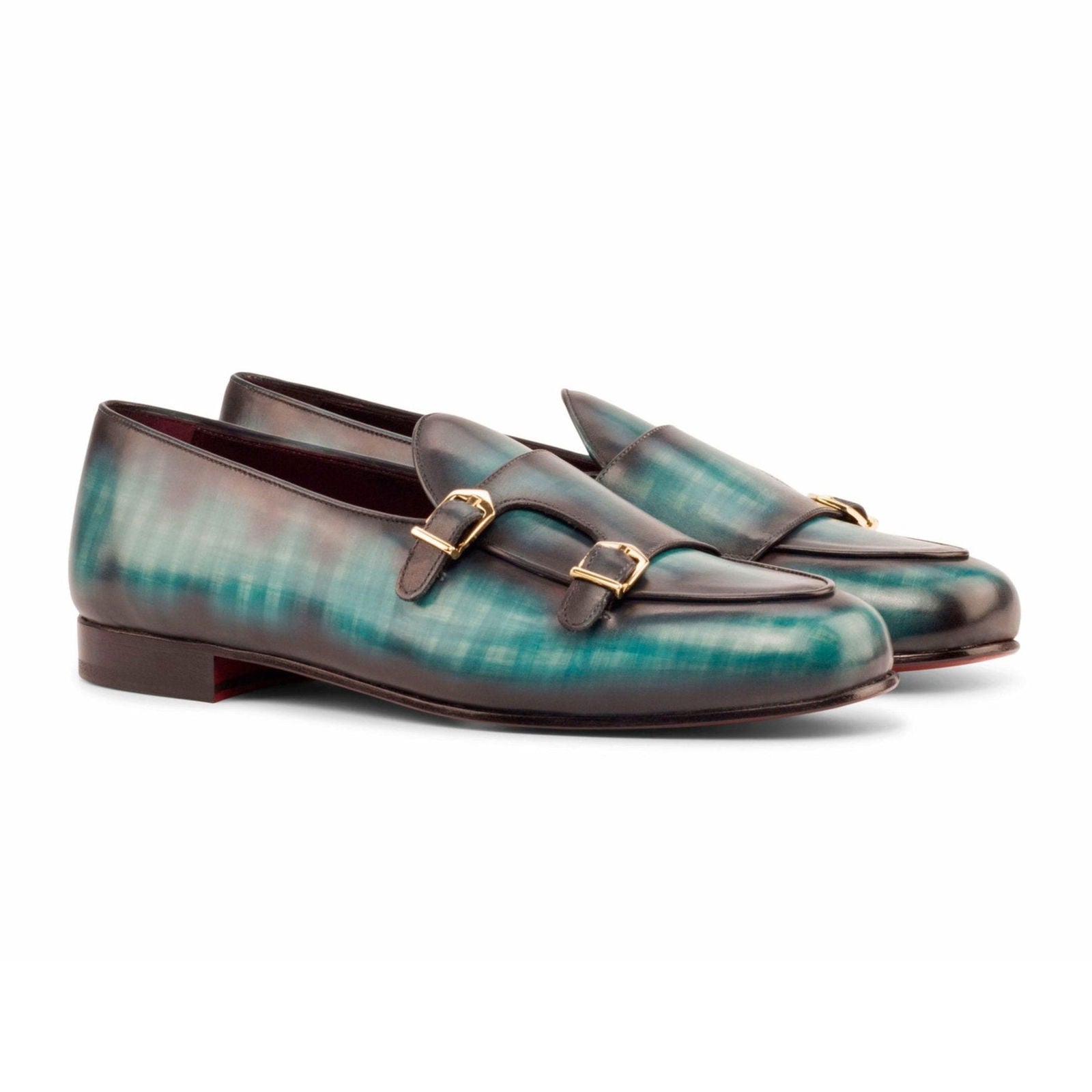 Patina Monk Slippers LORO - Milanese Leather