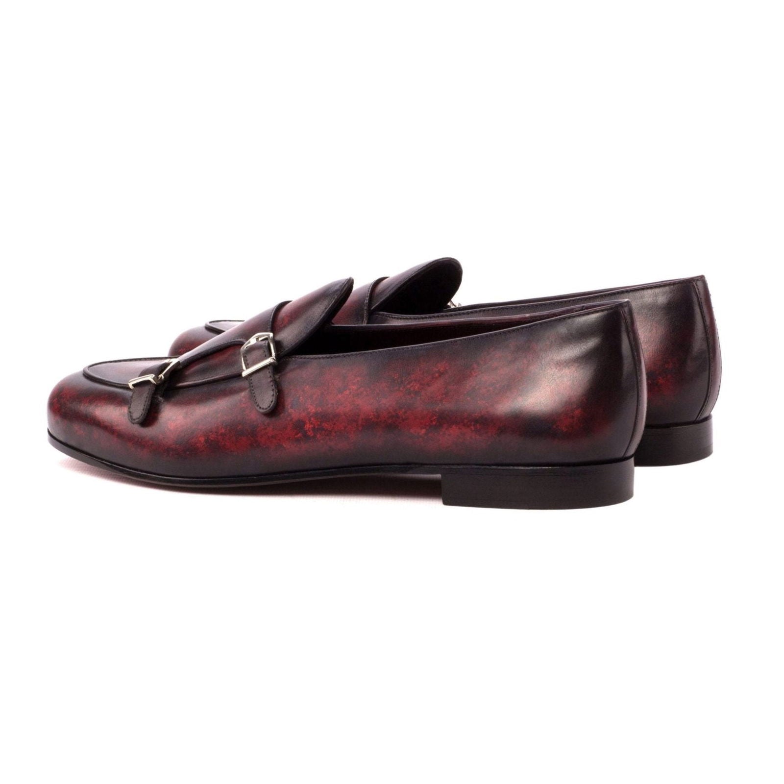 Patina Monk Slippers ROUGE - Milanese Leather