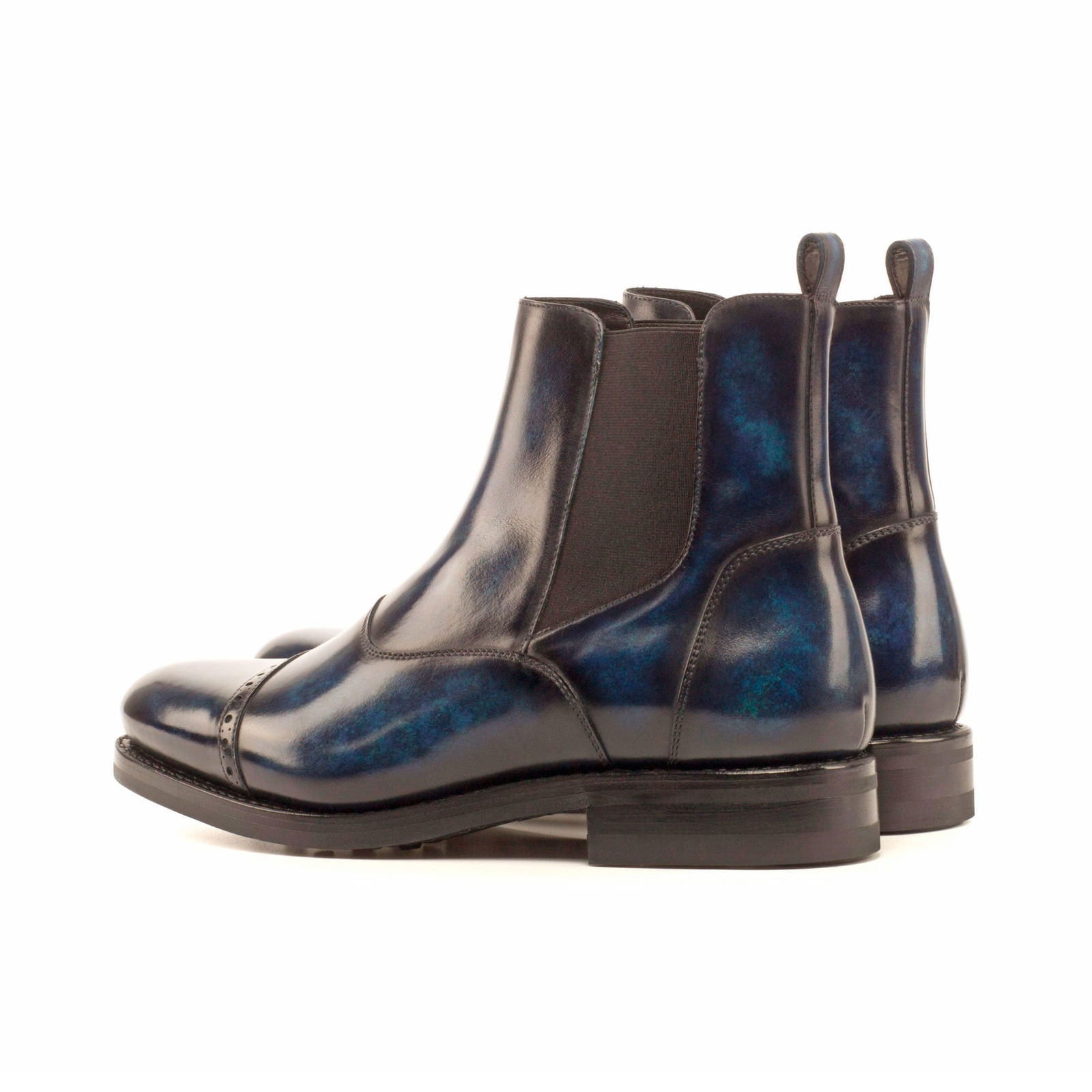 Patina Multi-Panel Chelsea Boots STEELE - Milanese Leather