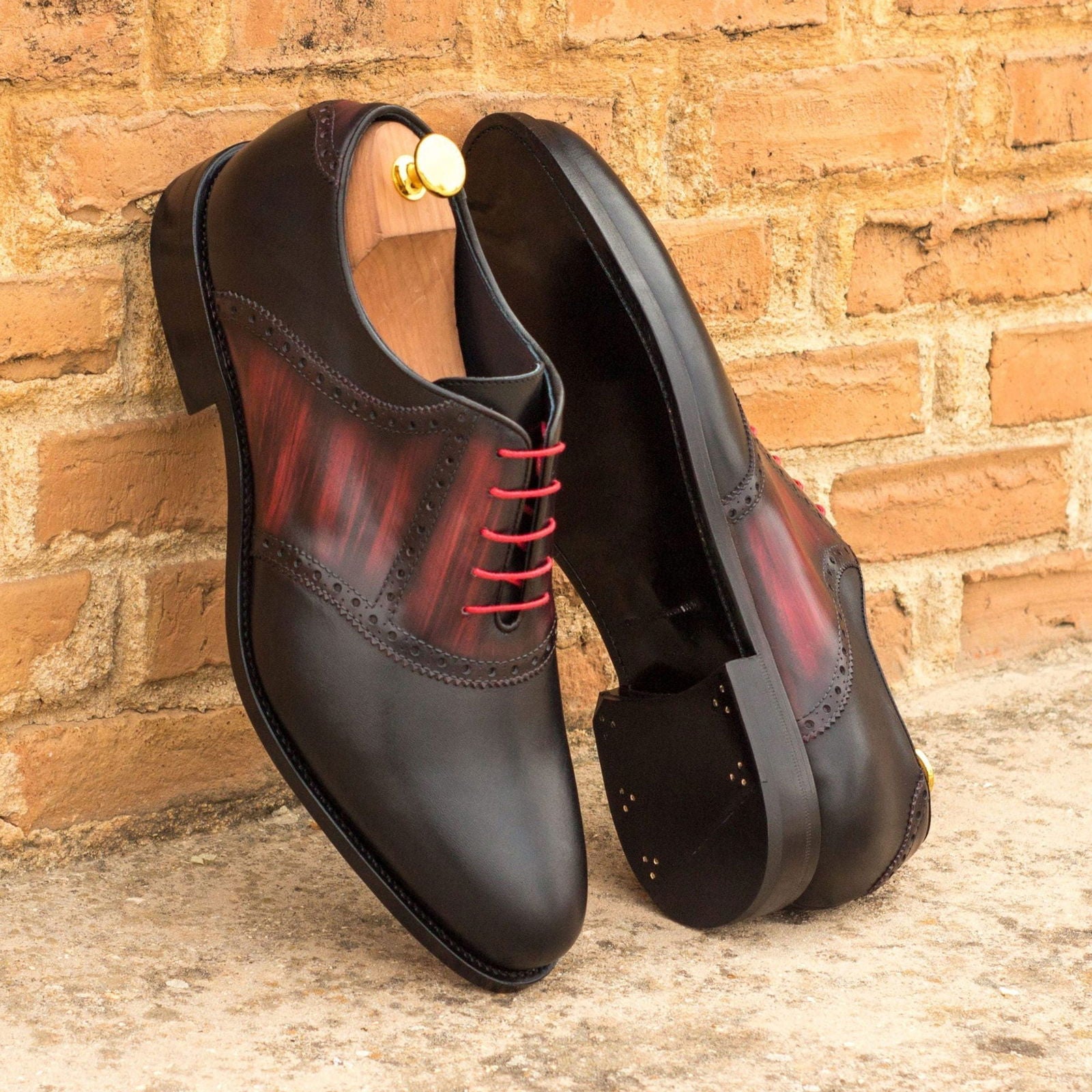 Patina Saddle Shoes GENNO - Milanese Leather