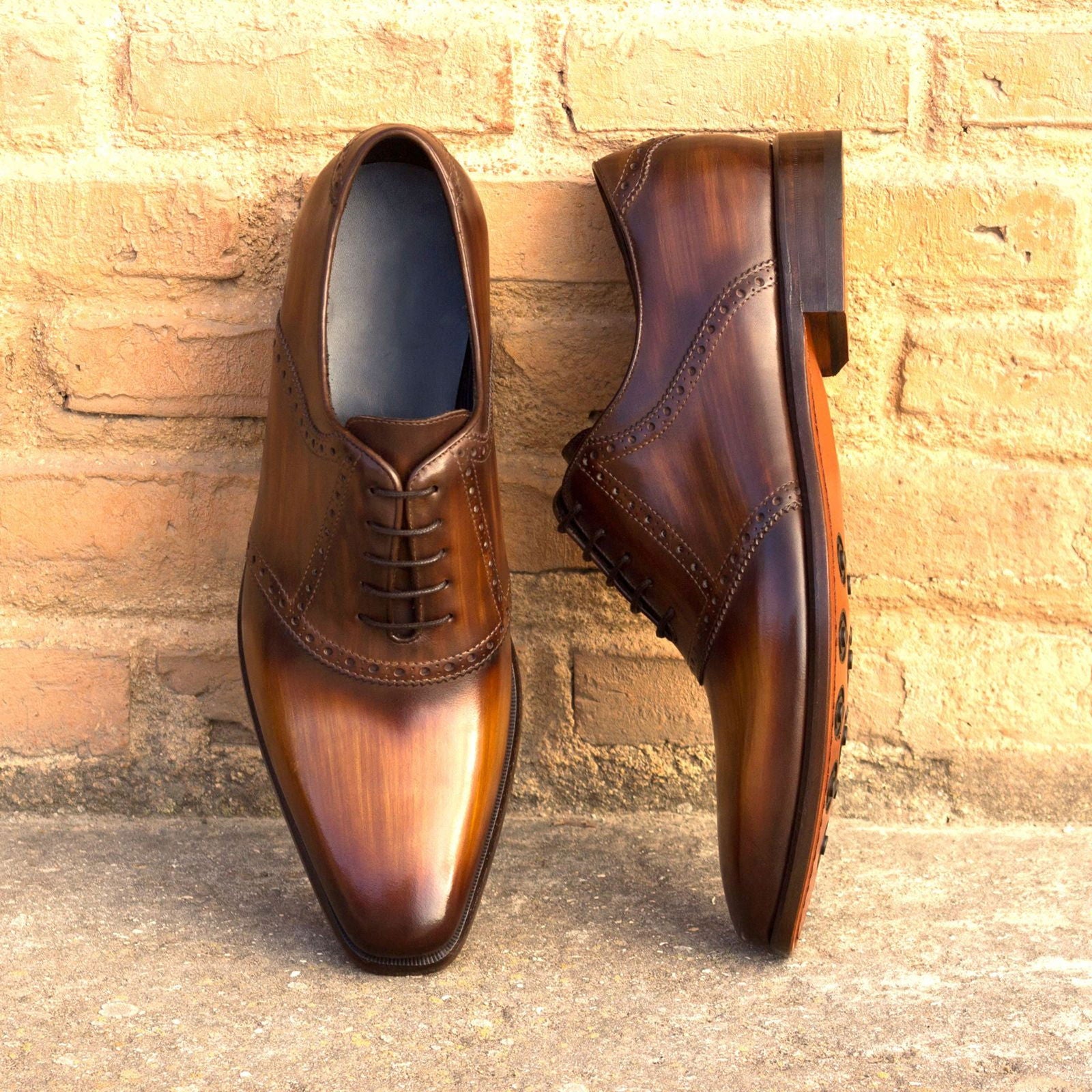 Patina Saddle Shoes MANUELO - Milanese Leather