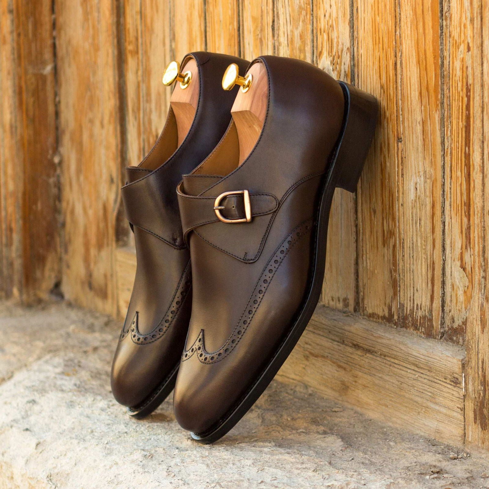 Single Monk Shoes ACRON - Milanese Leather