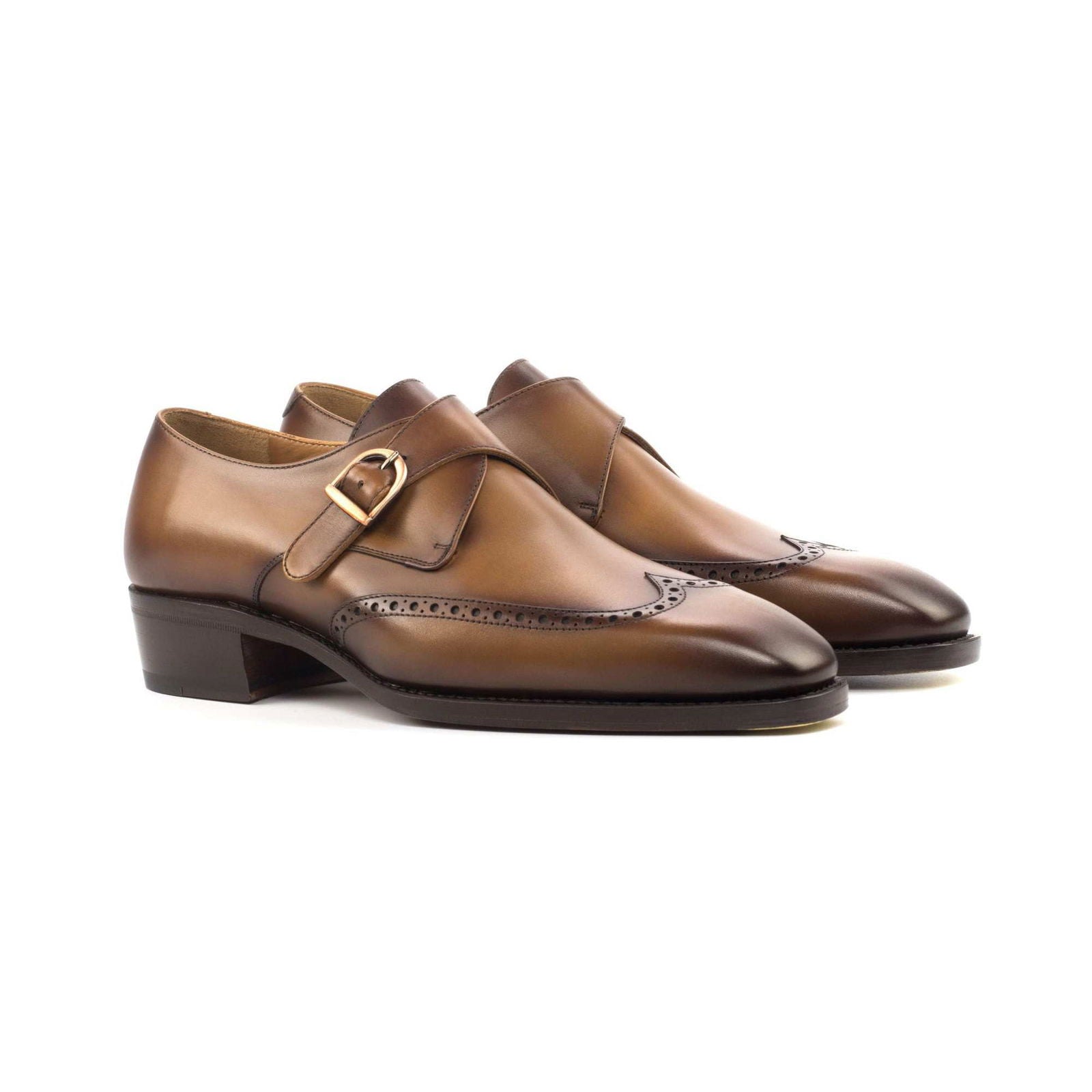 Single Monk Shoes AMANCIO - Milanese Leather