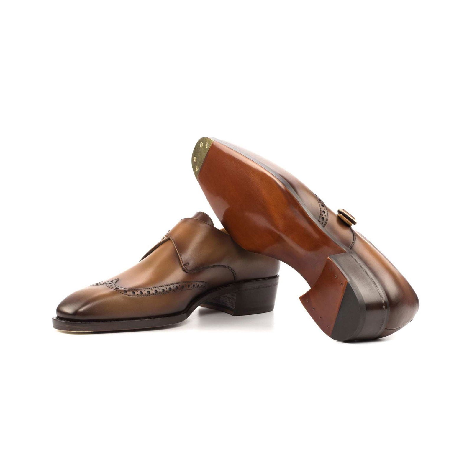 Single Monk Shoes AMANCIO - Milanese Leather