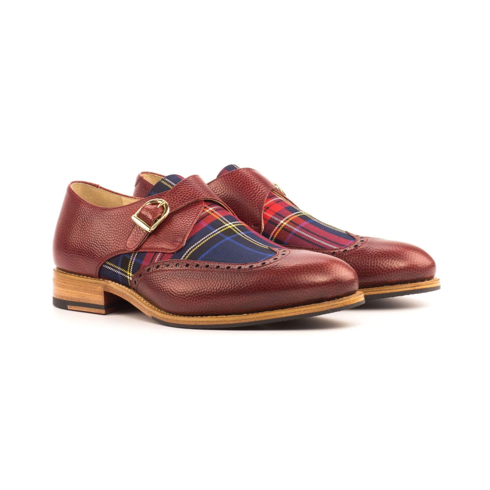 Single Monk Shoes ANGUS - Milanese Leather