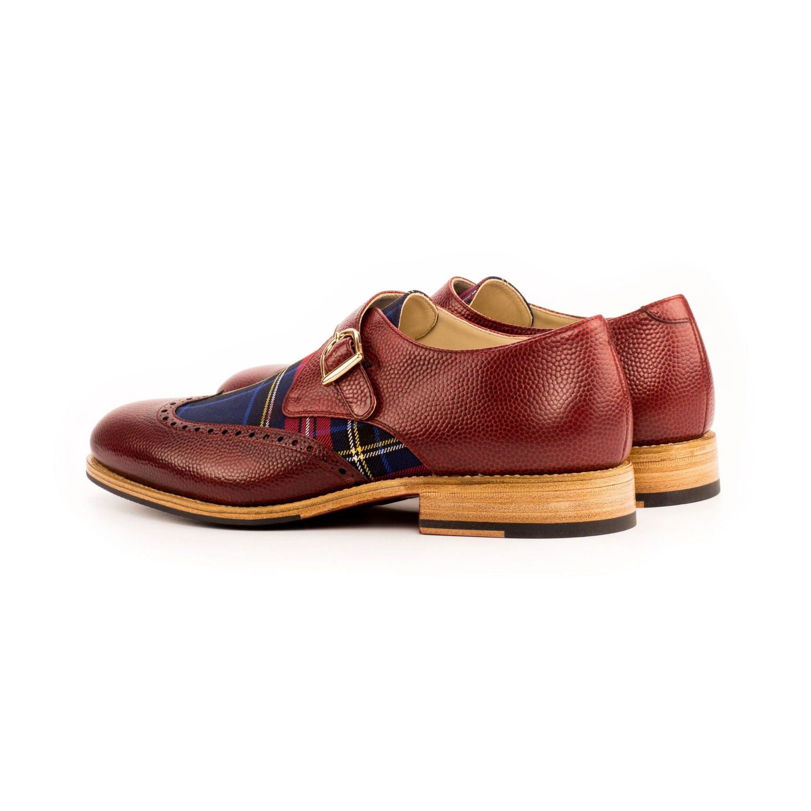 Single Monk Shoes ANGUS - Milanese Leather